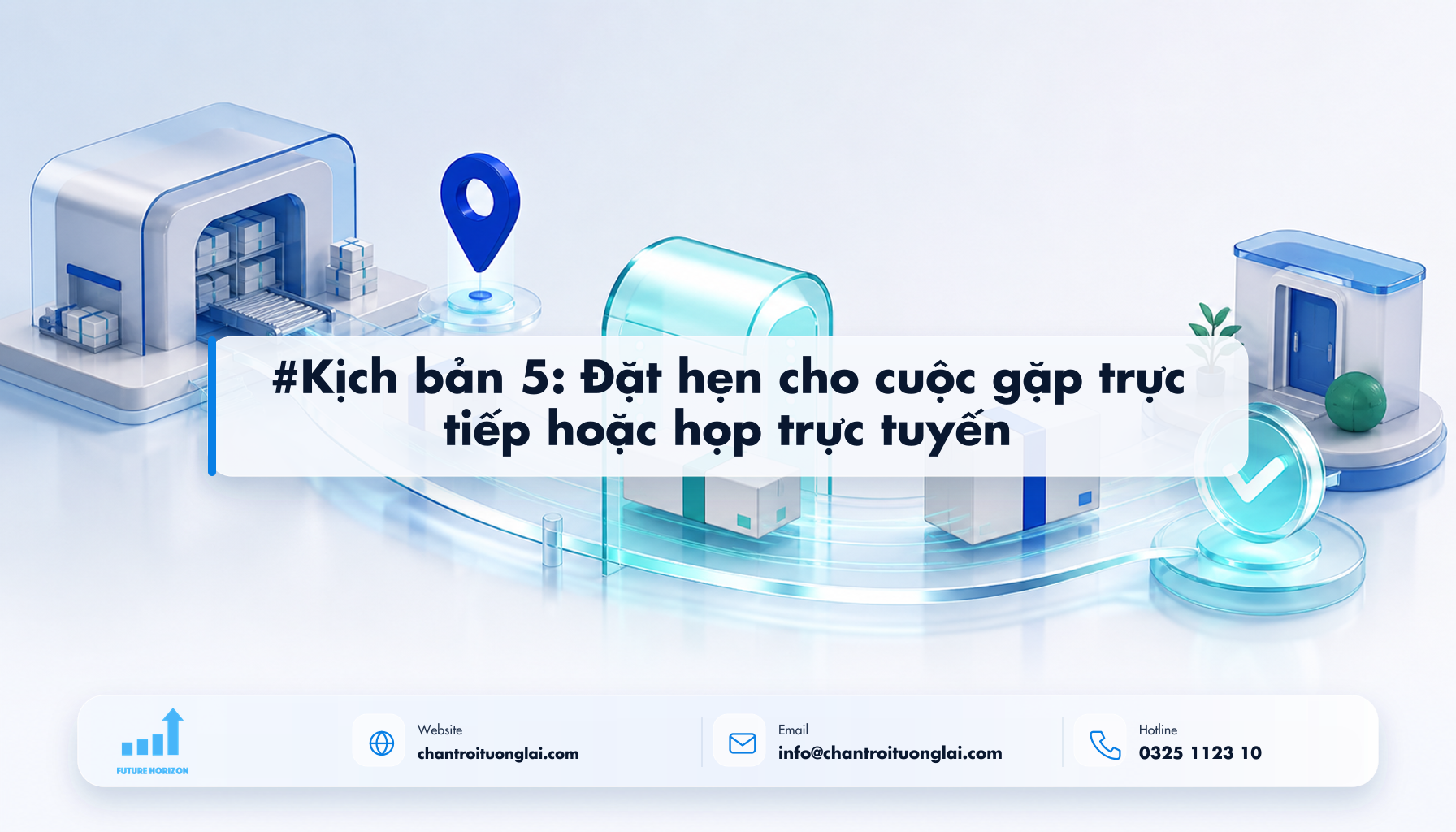 #Kịch bản 5: Đặt hẹn cho cuộc gặp trực tiếp hoặc họp trực tuyến Minh họa #kịch bản 5: đặt hẹn cho cuộc gặp trực tiếp hoặc họp trực tuyến theo phong cách Fluent 2.5D
