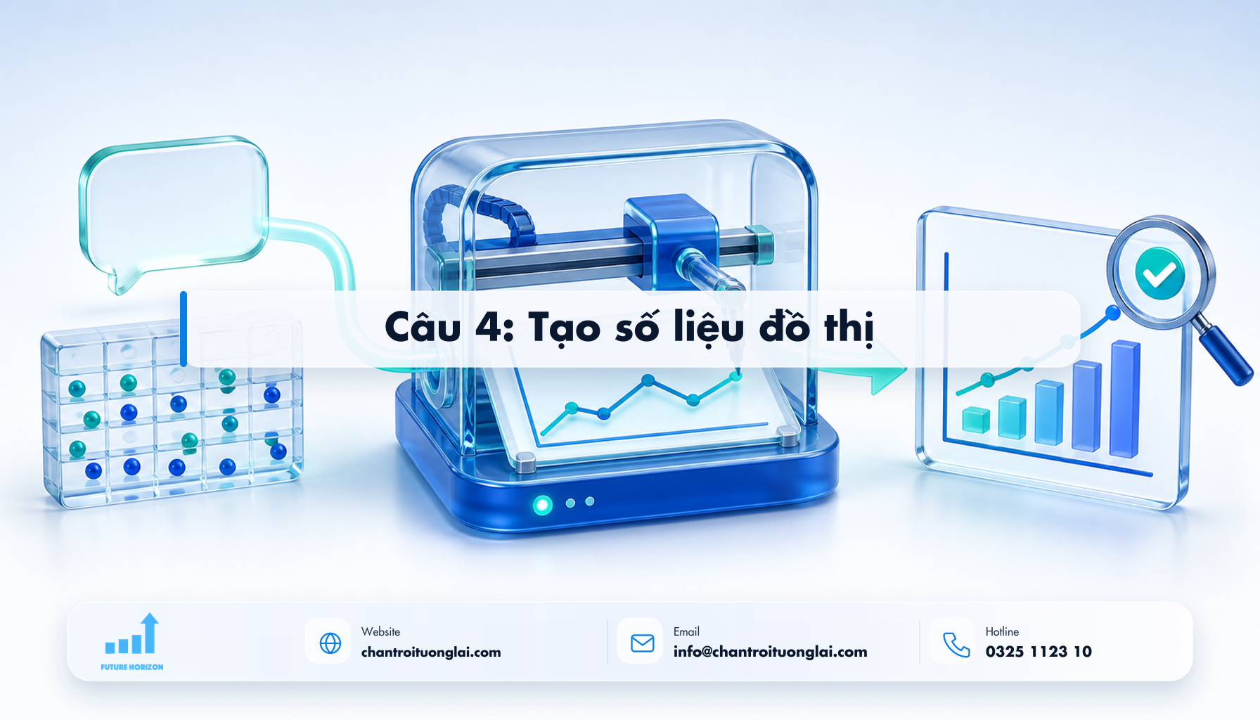 Câu 4: Tạo số liệu đồ thị Minh họa câu 4: tạo số liệu đồ thị theo phong cách Fluent 2.5D