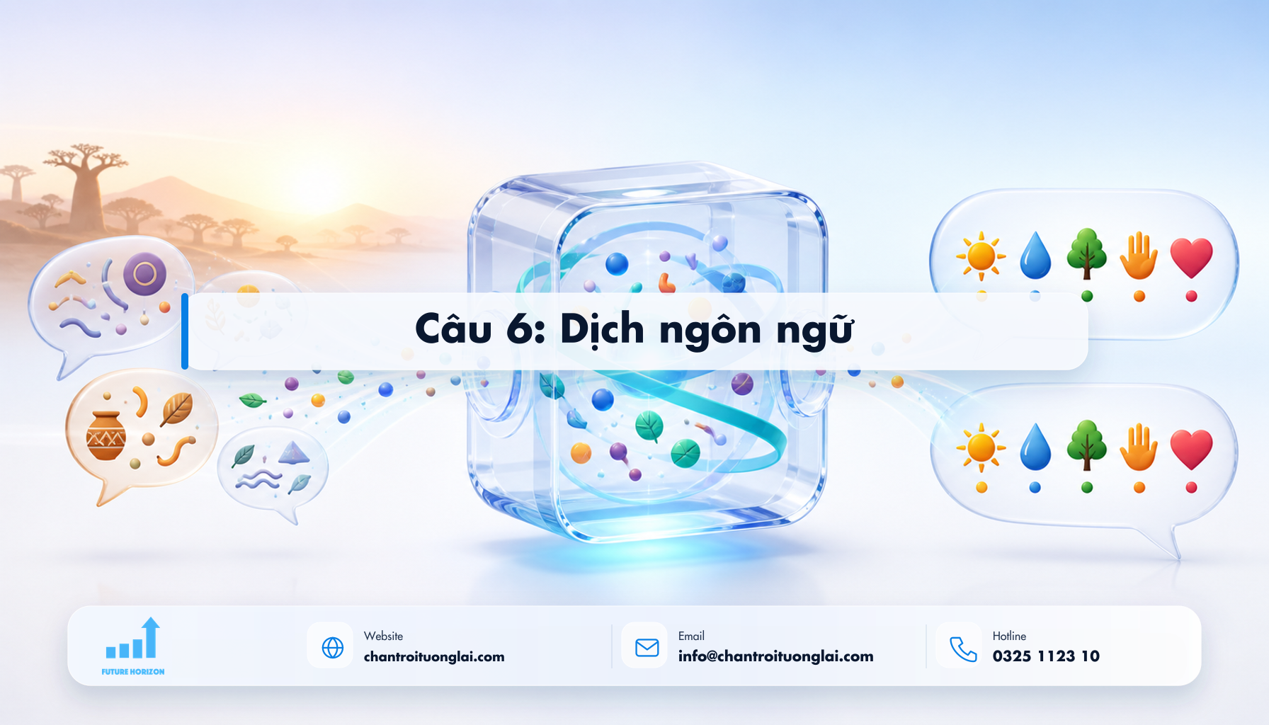 Câu 6: Dịch ngôn ngữ Minh họa câu 6: dịch ngôn ngữ theo phong cách Fluent 2.5D