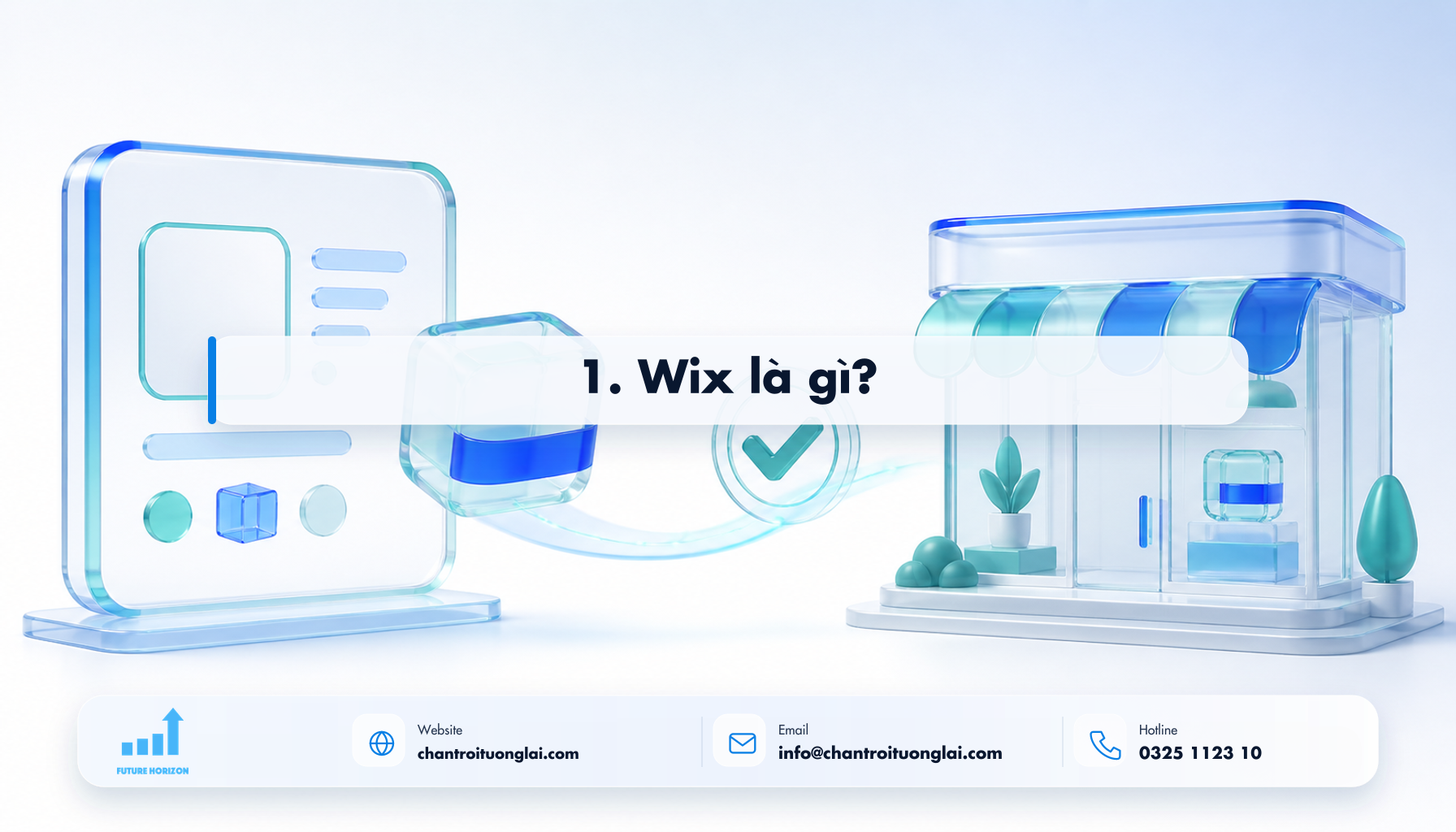 Minh họa 1. wix là gì? theo phong cách Fluent 2.5D
