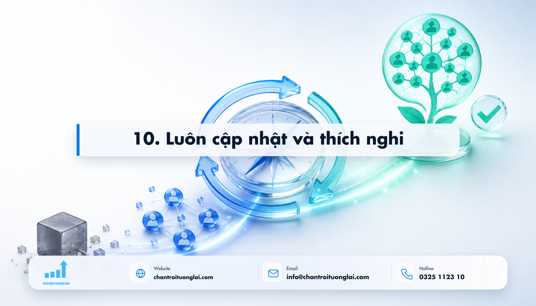 10. Luôn cập nhật và thích nghi Minh họa 10. luôn cập nhật và thích nghi theo phong cách Fluent 2.5D