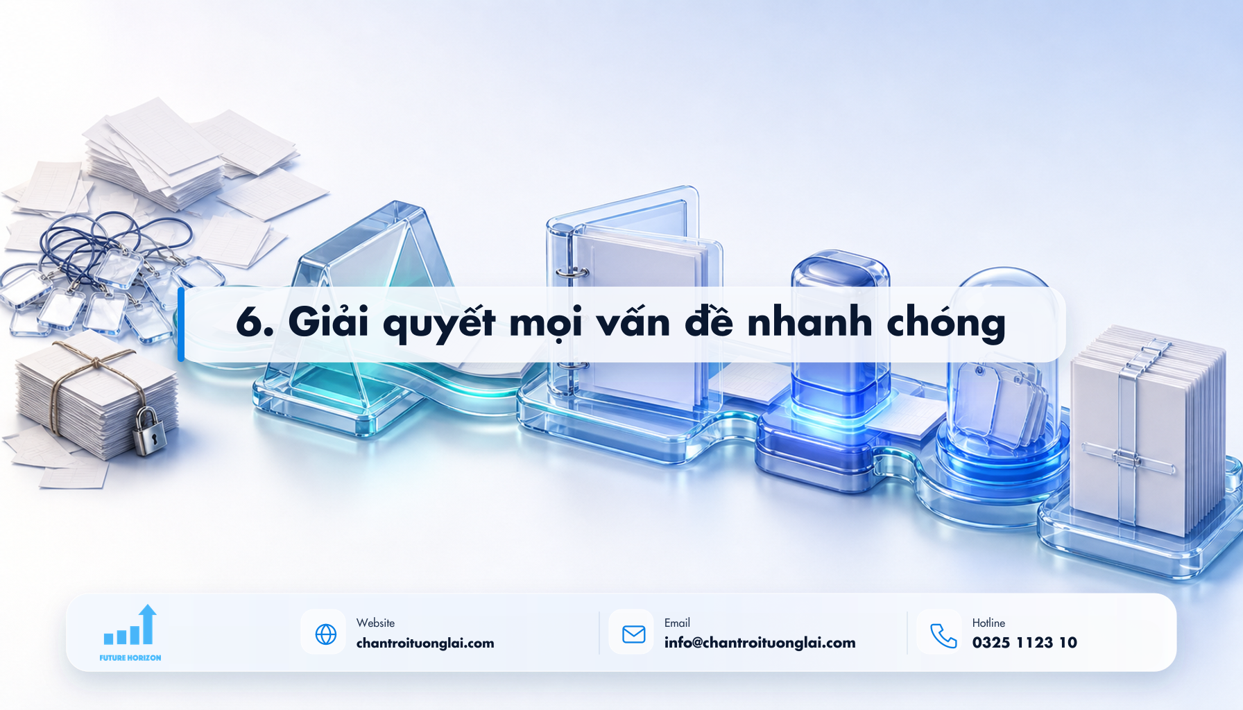 6. Giải quyết mọi vấn đề nhanh chóng Minh họa 6. giải quyết mọi vấn đề nhanh chóng theo phong cách Fluent 2.5D