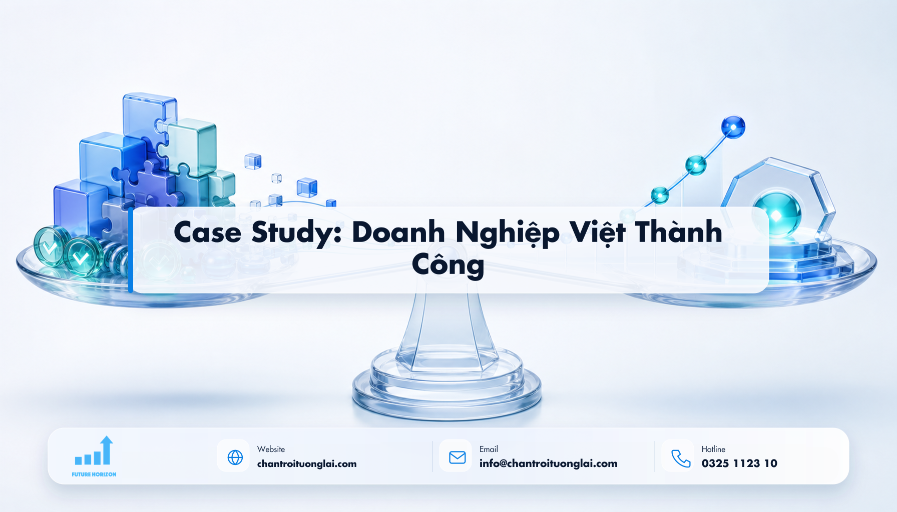 Case Study: Doanh Nghiệp Việt Thành Công Minh họa case study: doanh nghiệp việt thành công theo phong cách Fluent 2.5D