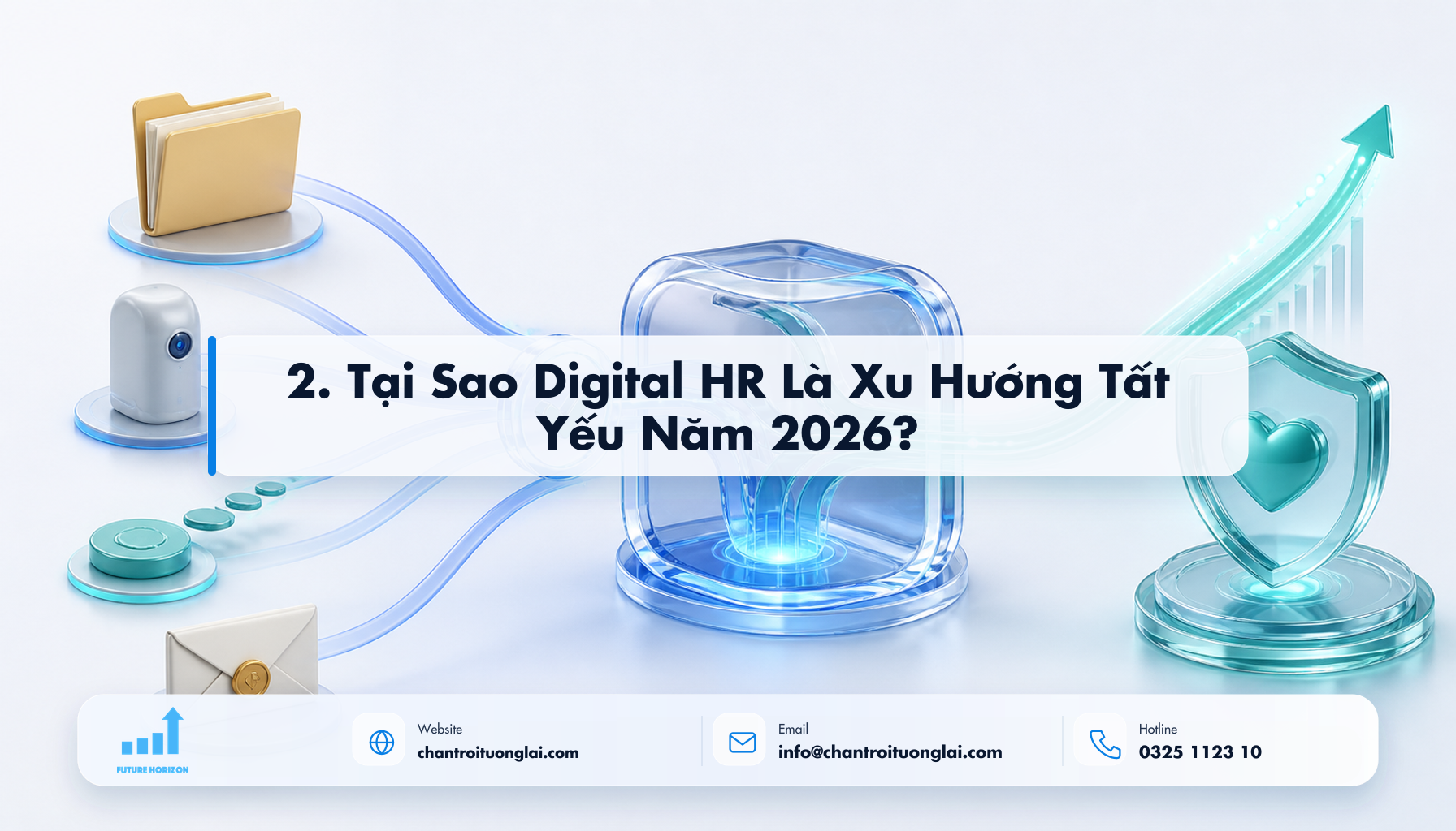 2. Tại Sao Digital HR Là Xu Hướng Tất Yếu Năm 2026? Minh họa 2. tại sao digital hr là xu hướng tất yếu năm 2026? theo phong cách Fluent 2.5D