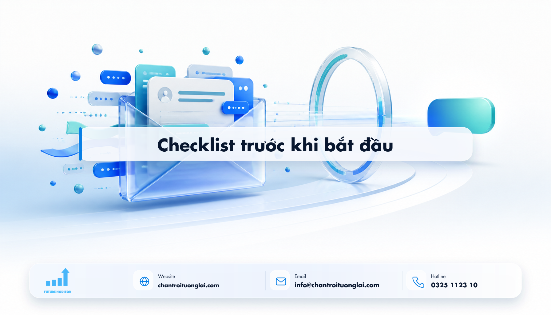 Checklist trước khi bắt đầu Minh họa checklist trước khi bắt đầu theo phong cách Fluent 2.5D