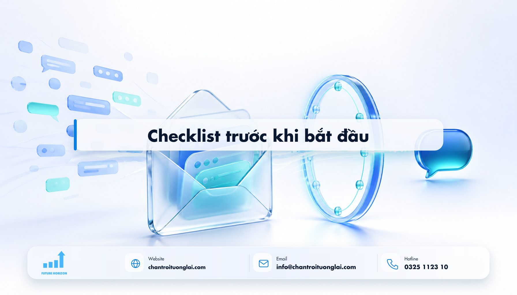 Checklist trước khi bắt đầu Minh họa checklist trước khi bắt đầu theo phong cách Fluent 2.5D