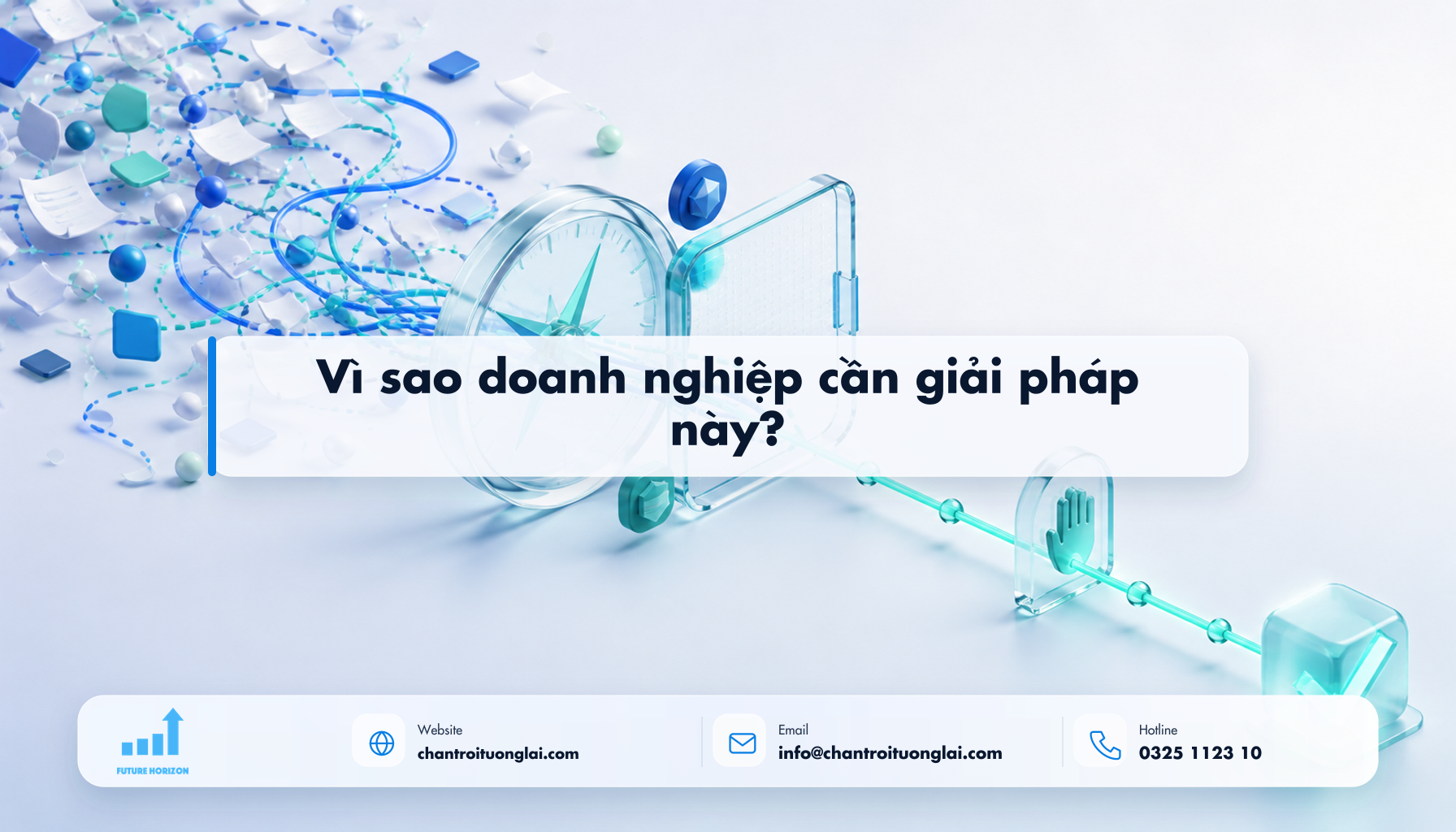 Vì sao doanh nghiệp cần giải pháp này? Minh họa vì sao doanh nghiệp cần giải pháp này? theo phong cách Fluent 2.5D