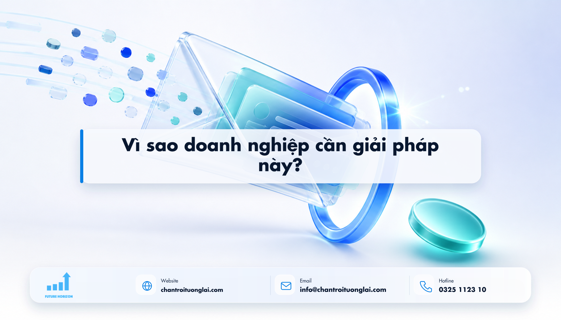 Minh họa vì sao doanh nghiệp cần giải pháp này? theo phong cách Fluent 2.5D