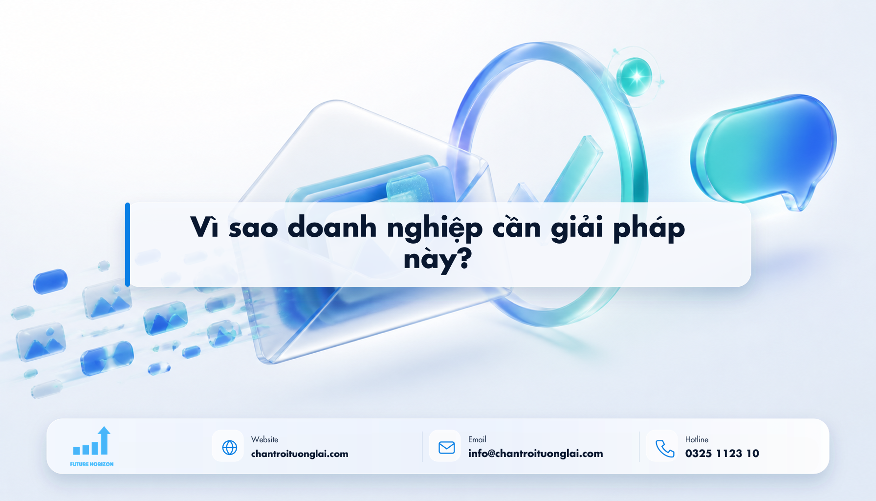 Vì sao doanh nghiệp cần giải pháp này? Minh họa vì sao doanh nghiệp cần giải pháp này? theo phong cách Fluent 2.5D