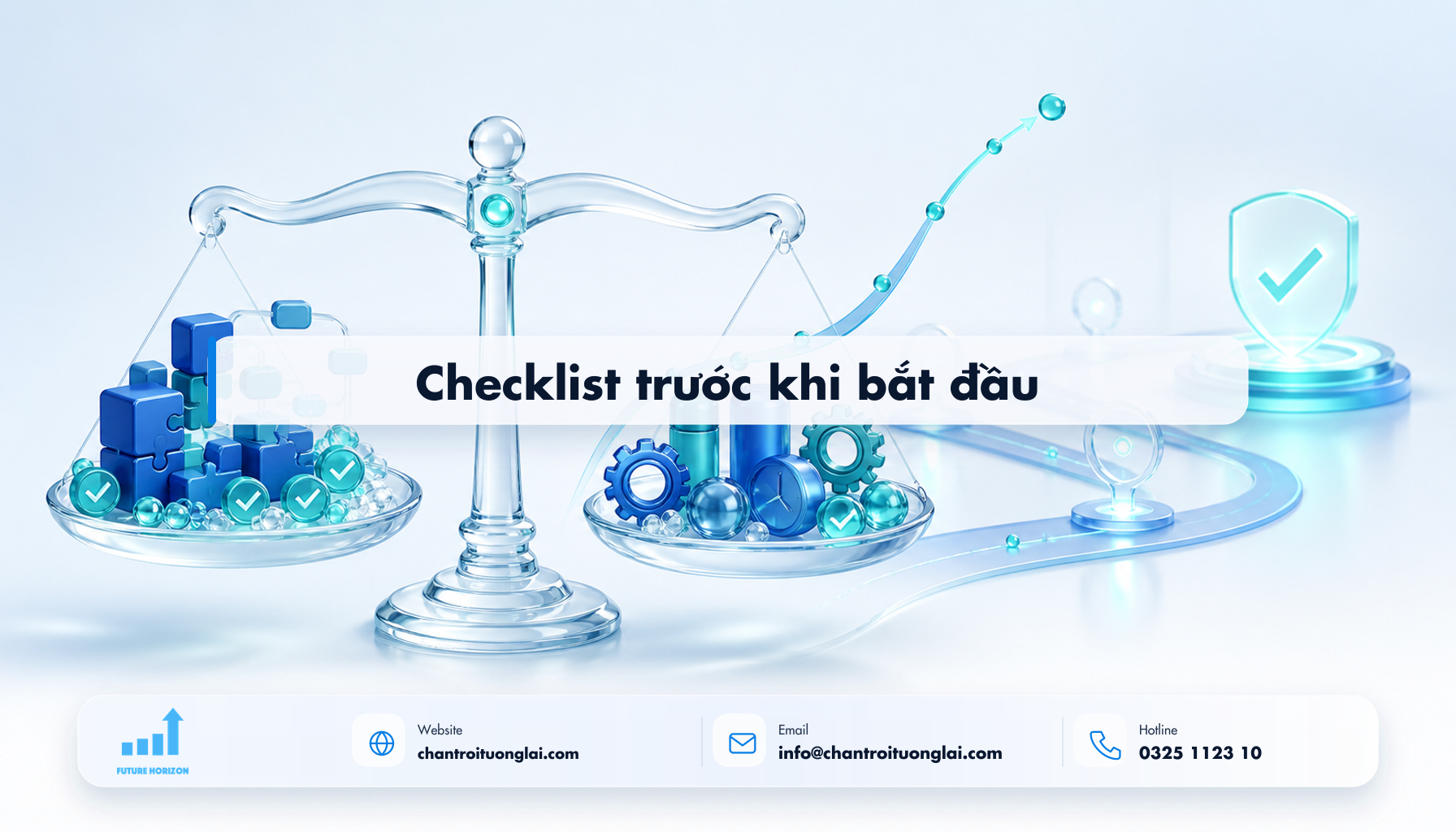 Checklist trước khi bắt đầu Minh họa checklist trước khi bắt đầu theo phong cách Fluent 2.5D