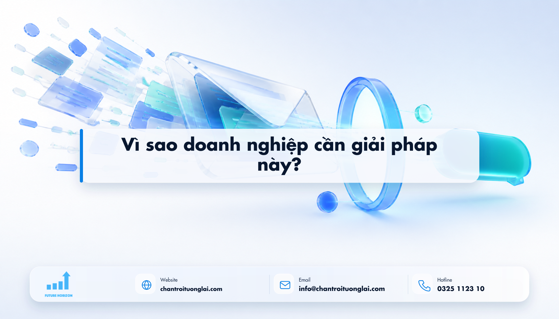 Vì sao doanh nghiệp cần giải pháp này? Minh họa vì sao doanh nghiệp cần giải pháp này? theo phong cách Fluent 2.5D