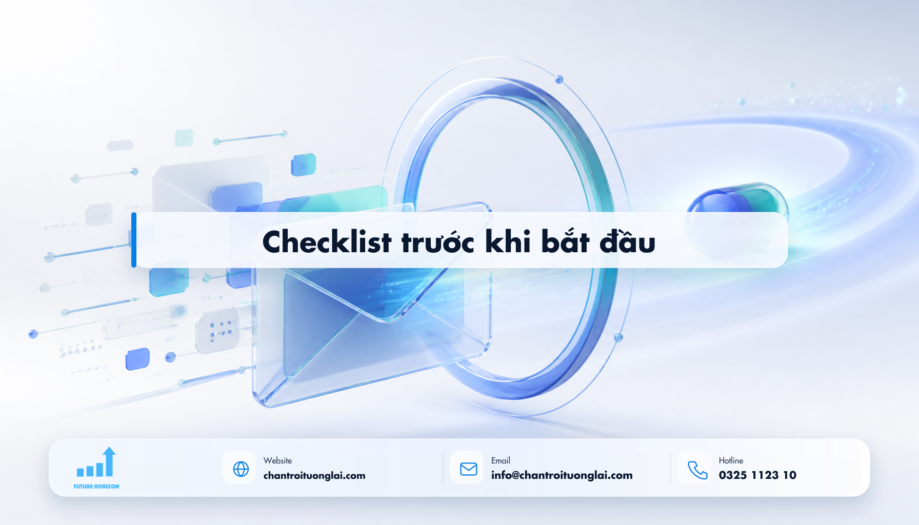 Checklist trước khi bắt đầu Minh họa checklist trước khi bắt đầu theo phong cách Fluent 2.5D