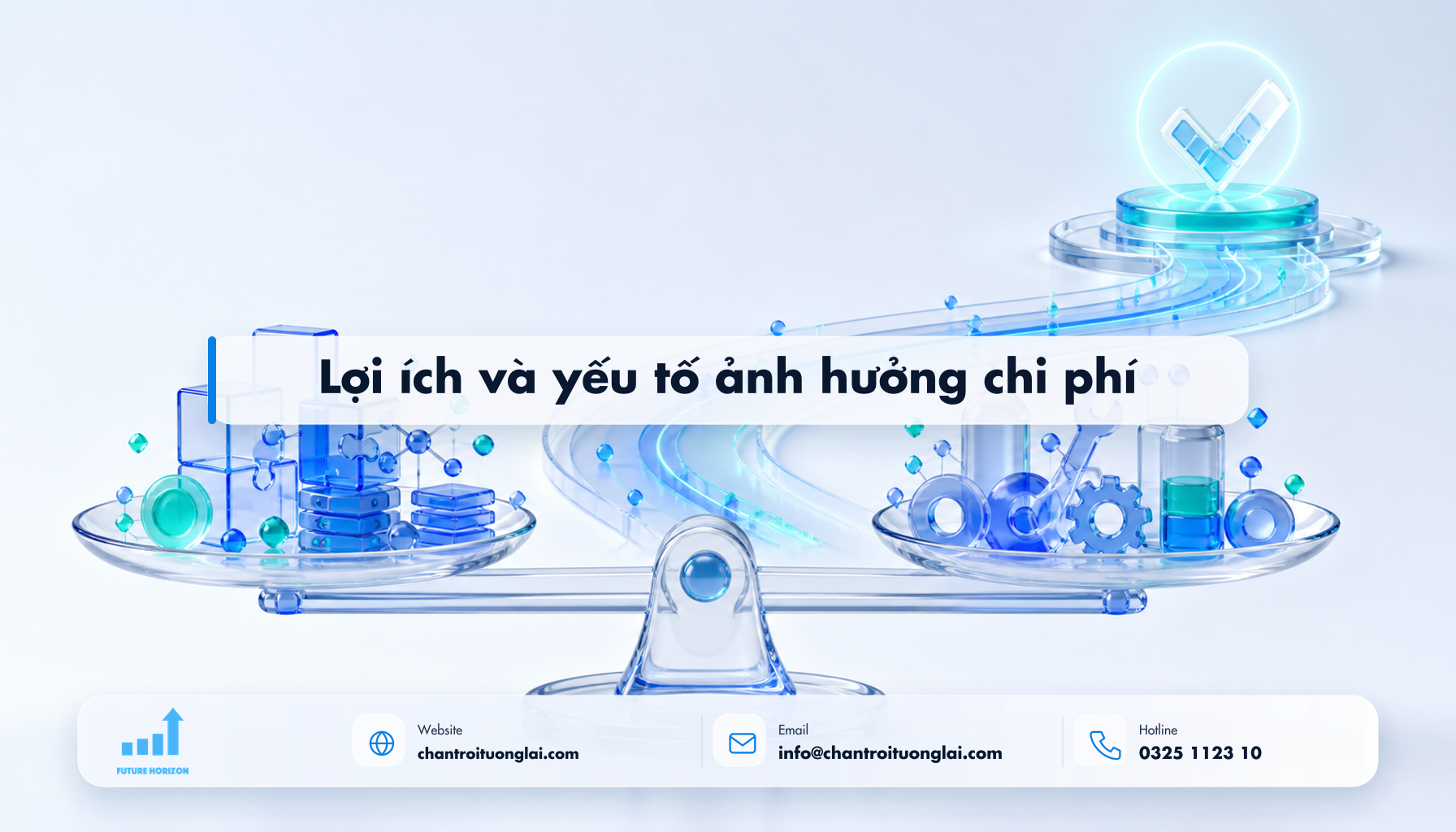 Lợi ích và yếu tố ảnh hưởng chi phí Minh họa lợi ích và yếu tố ảnh hưởng chi phí theo phong cách Fluent 2.5D