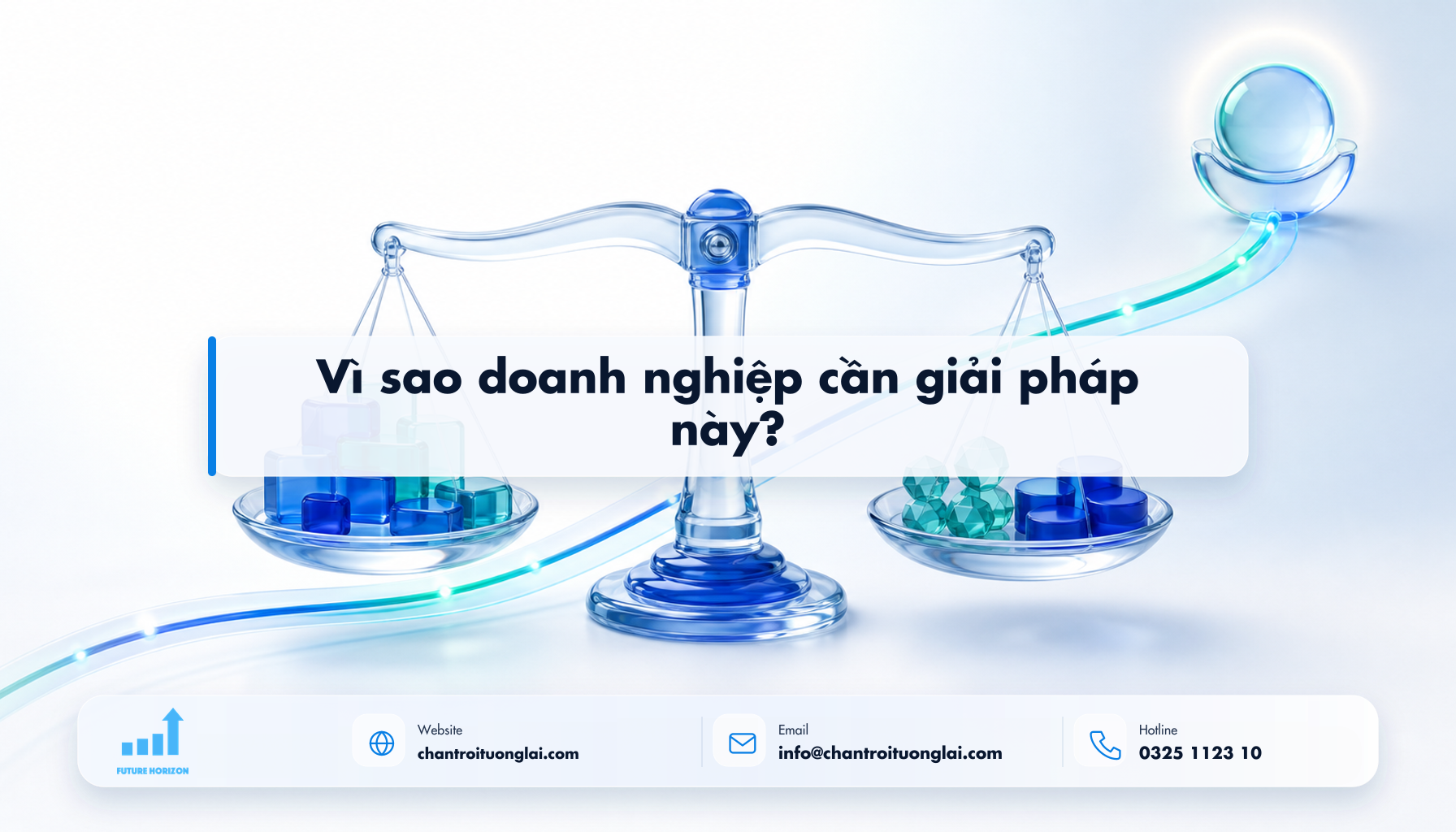 Vì sao doanh nghiệp cần giải pháp này? Minh họa vì sao doanh nghiệp cần giải pháp này? theo phong cách Fluent 2.5D