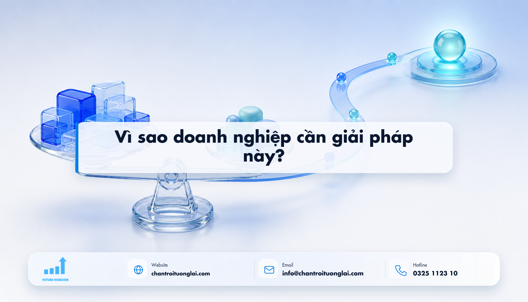 Vì sao doanh nghiệp cần giải pháp này? Minh họa vì sao doanh nghiệp cần giải pháp này? theo phong cách Fluent 2.5D