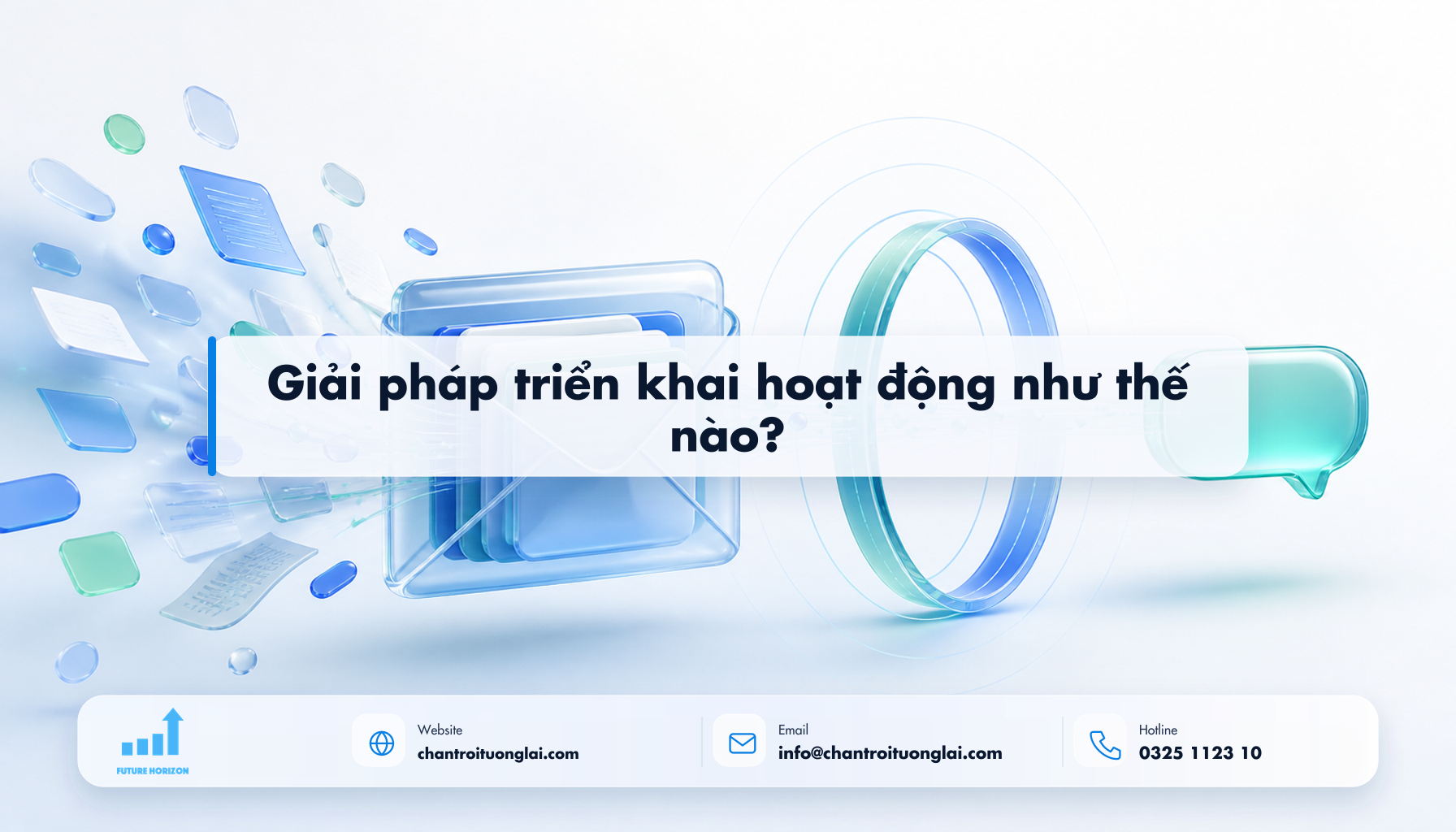 Giải pháp triển khai hoạt động như thế nào? Minh họa giải pháp triển khai hoạt động như thế nào? theo phong cách Fluent 2.5D