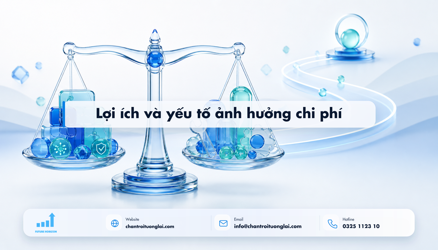 Lợi ích và yếu tố ảnh hưởng chi phí Minh họa lợi ích và yếu tố ảnh hưởng chi phí theo phong cách Fluent 2.5D