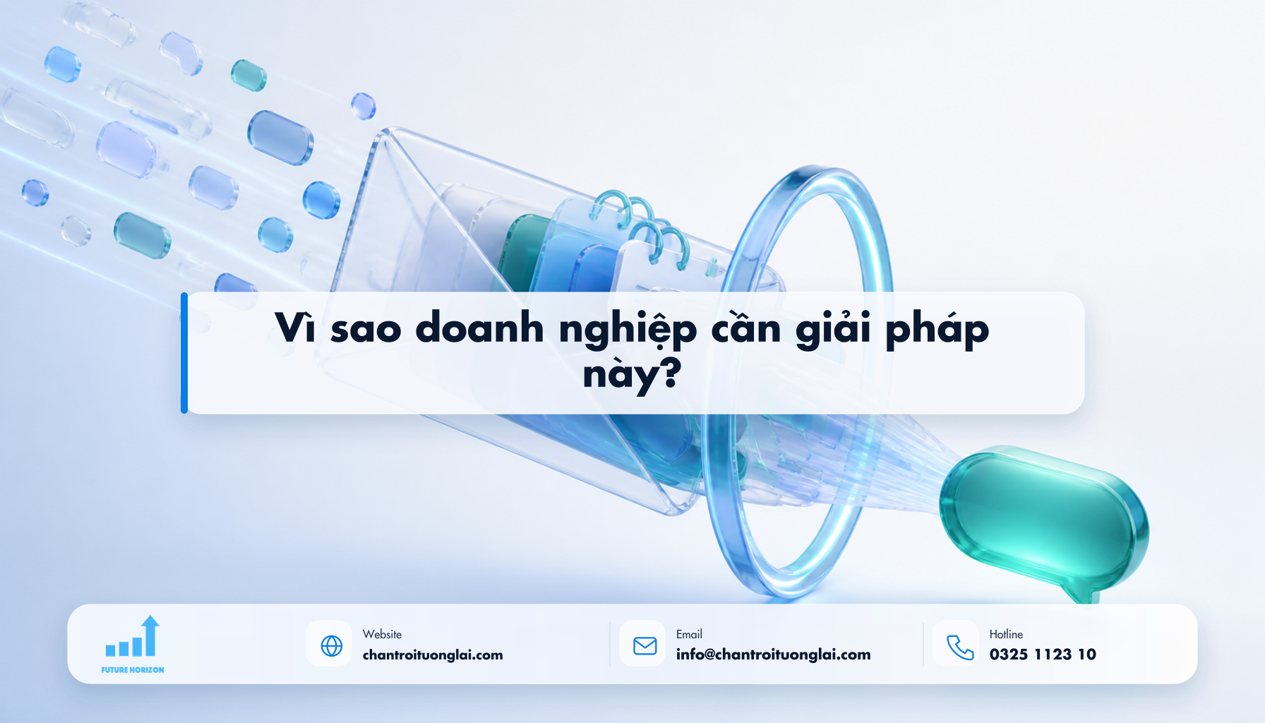 Vì sao doanh nghiệp cần giải pháp này? Minh họa vì sao doanh nghiệp cần giải pháp này? theo phong cách Fluent 2.5D