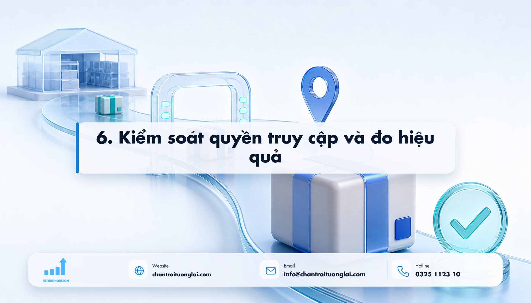 6. Kiểm soát quyền truy cập và đo hiệu quả Minh họa 6. kiểm soát quyền truy cập và đo hiệu quả theo phong cách Fluent 2.5D