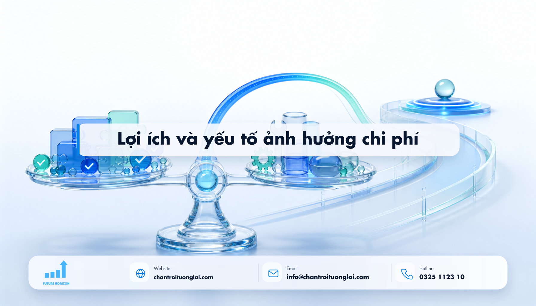 Lợi ích và yếu tố ảnh hưởng chi phí Minh họa lợi ích và yếu tố ảnh hưởng chi phí theo phong cách Fluent 2.5D
