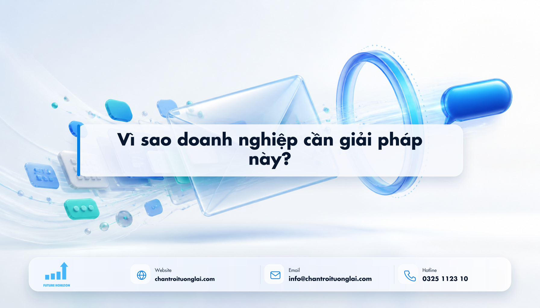 Vì sao doanh nghiệp cần giải pháp này? Minh họa vì sao doanh nghiệp cần giải pháp này? theo phong cách Fluent 2.5D