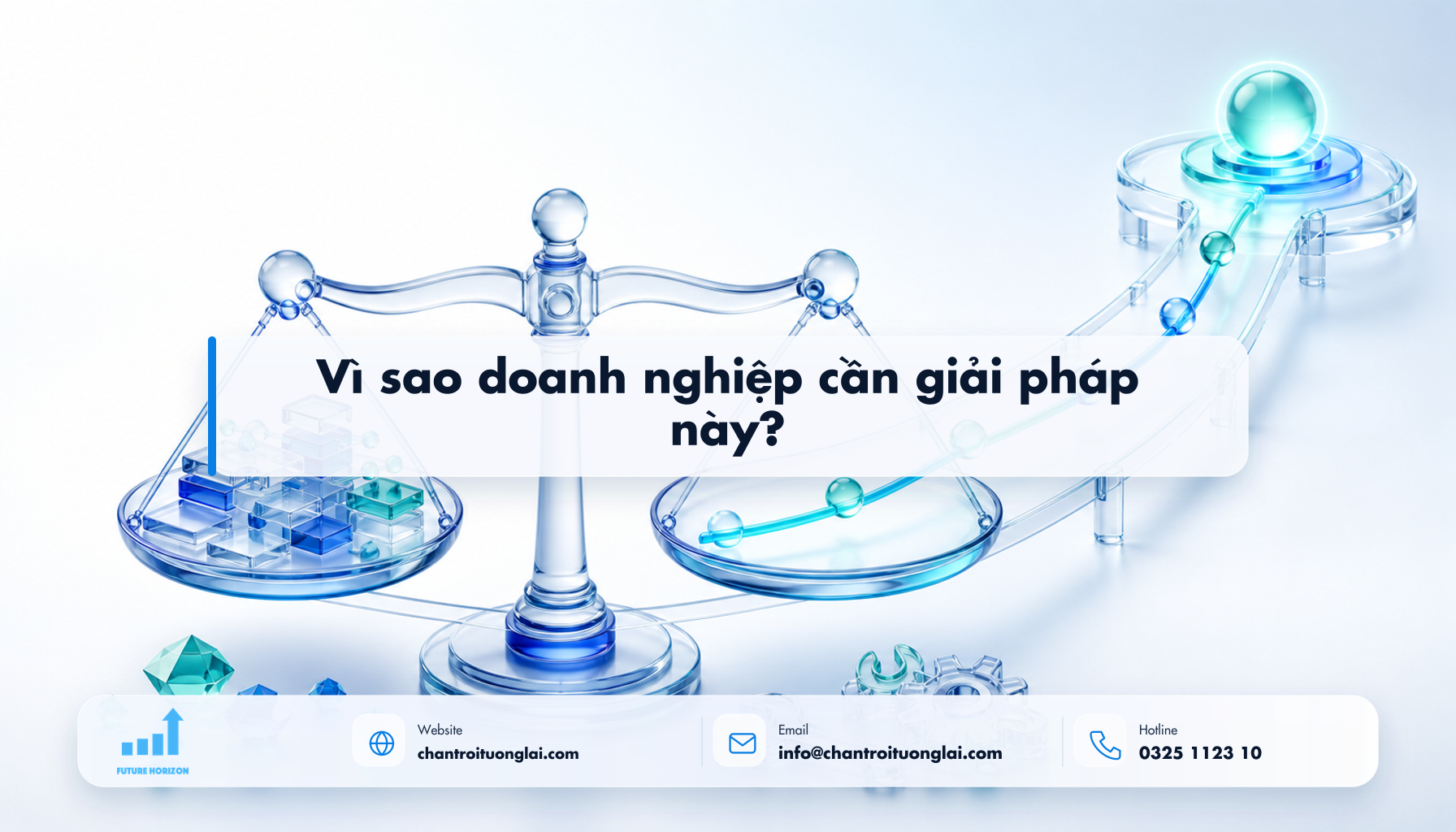 Vì sao doanh nghiệp cần giải pháp này? Minh họa vì sao doanh nghiệp cần giải pháp này? theo phong cách Fluent 2.5D