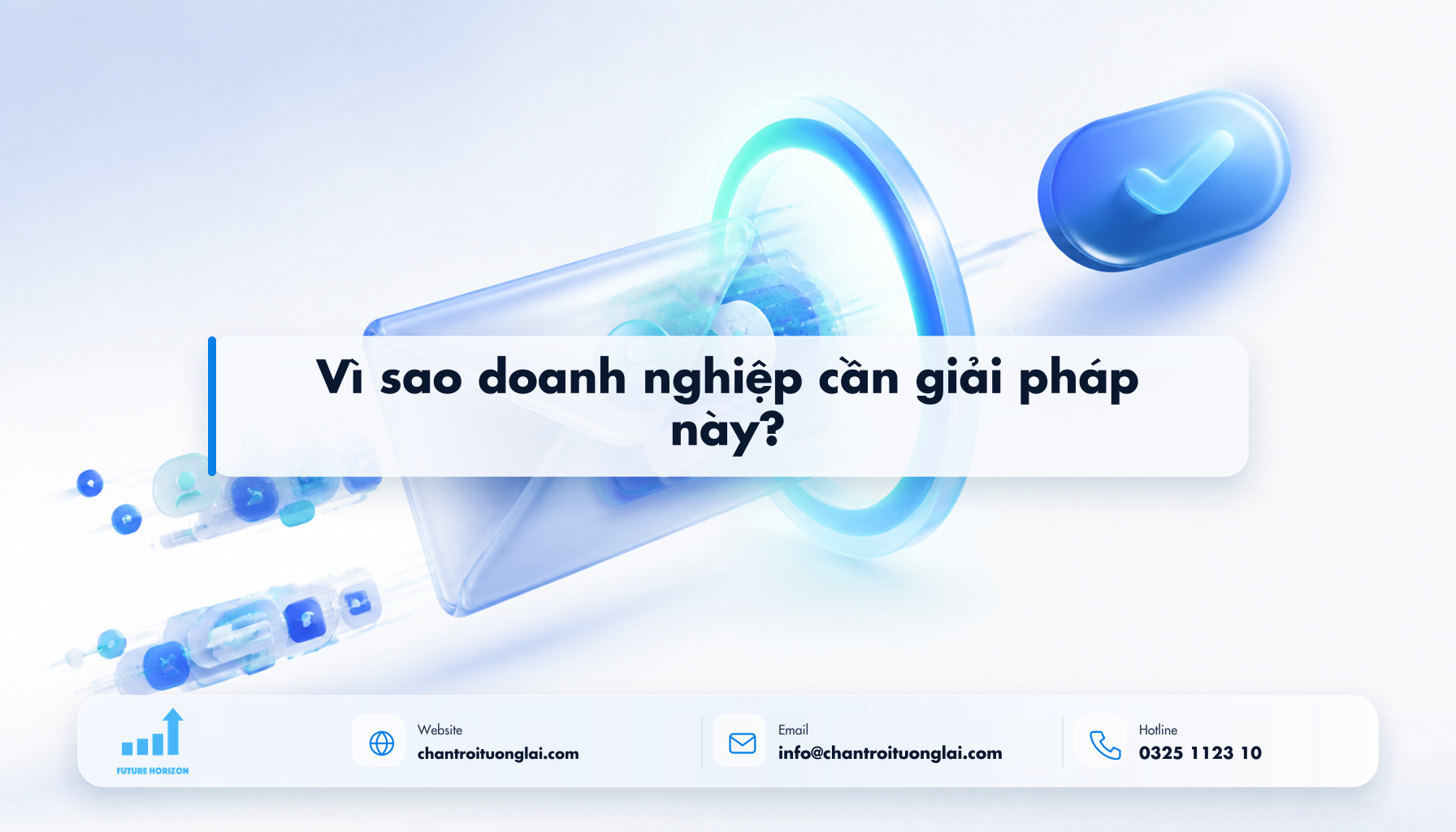 Vì sao doanh nghiệp cần giải pháp này? Minh họa vì sao doanh nghiệp cần giải pháp này? theo phong cách Fluent 2.5D
