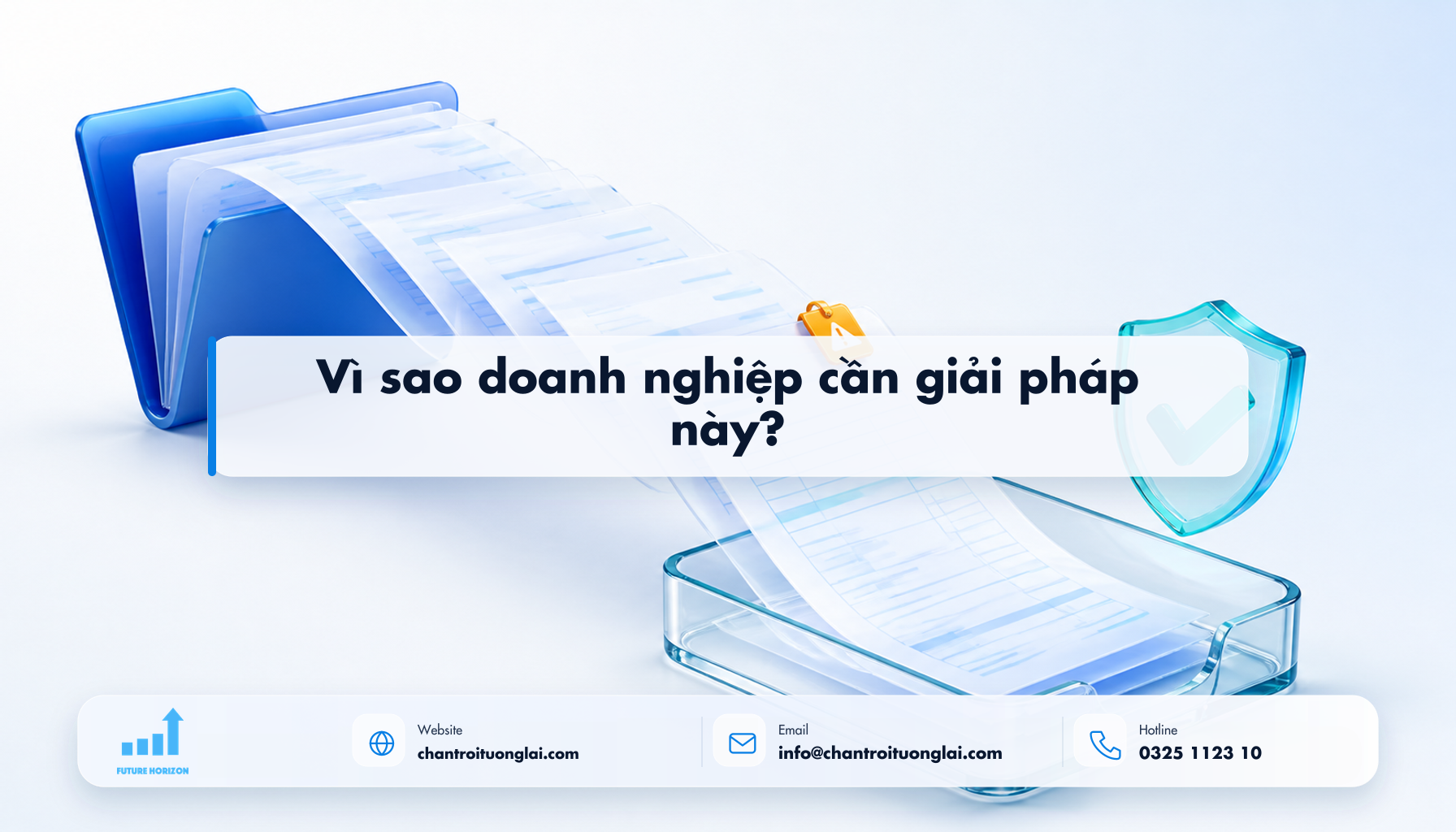 Vì sao doanh nghiệp cần giải pháp này? Minh họa vì sao doanh nghiệp cần giải pháp này? theo phong cách Fluent 2.5D