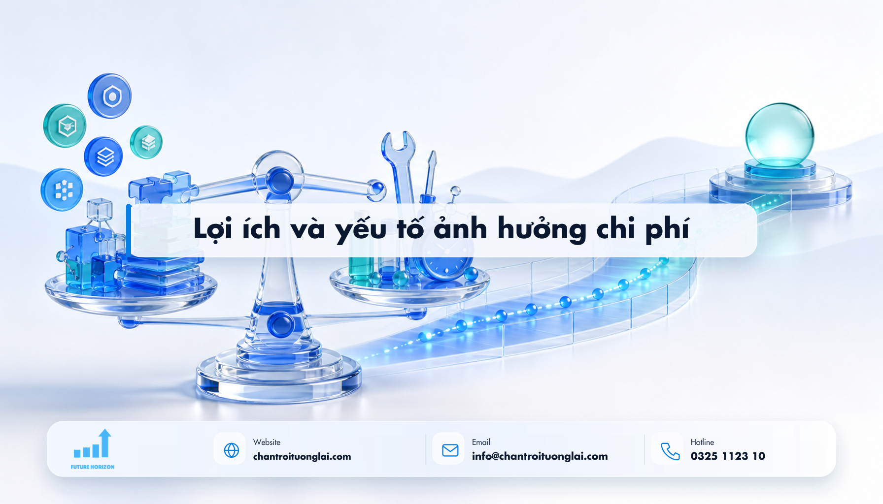 Lợi ích và yếu tố ảnh hưởng chi phí Minh họa lợi ích và yếu tố ảnh hưởng chi phí theo phong cách Fluent 2.5D