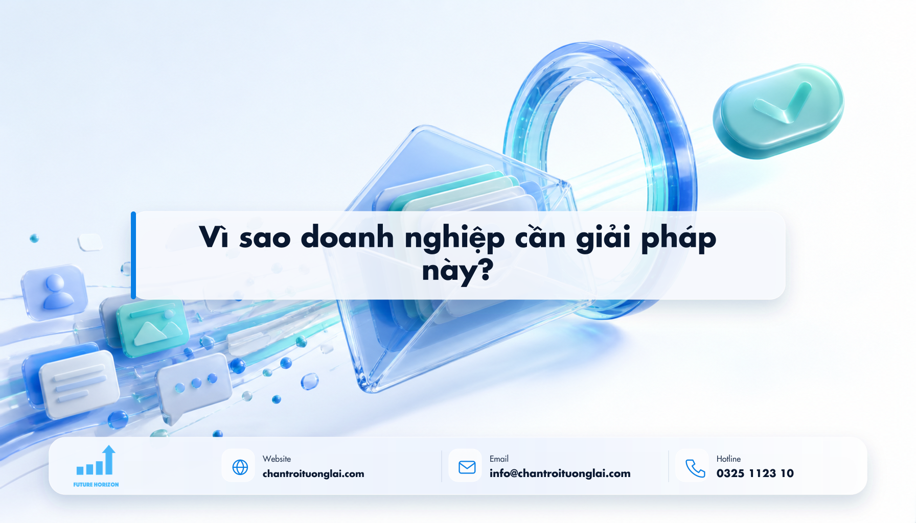 Vì sao doanh nghiệp cần giải pháp này? Minh họa vì sao doanh nghiệp cần giải pháp này? theo phong cách Fluent 2.5D
