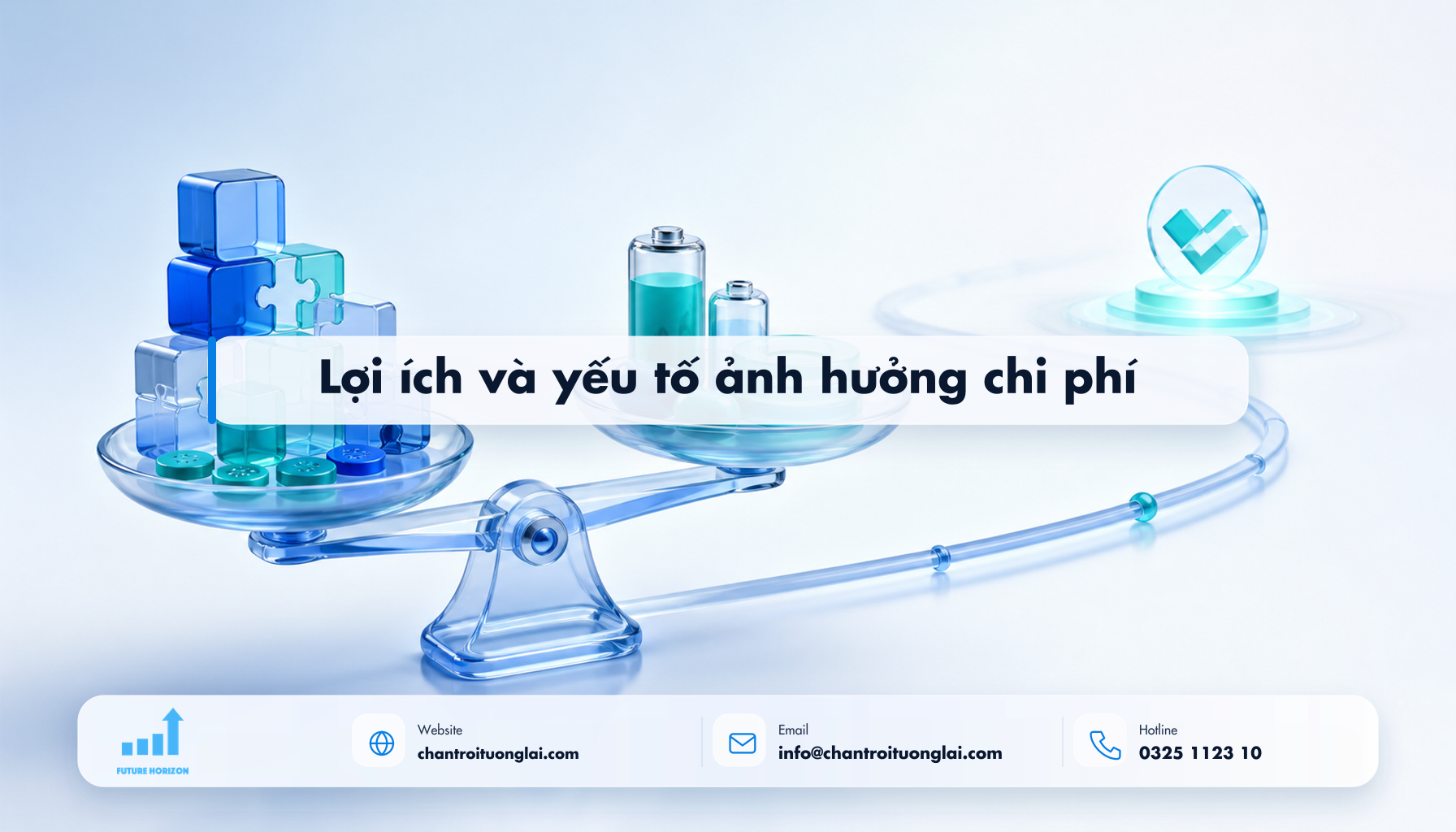 Lợi ích và yếu tố ảnh hưởng chi phí Minh họa lợi ích và yếu tố ảnh hưởng chi phí theo phong cách Fluent 2.5D