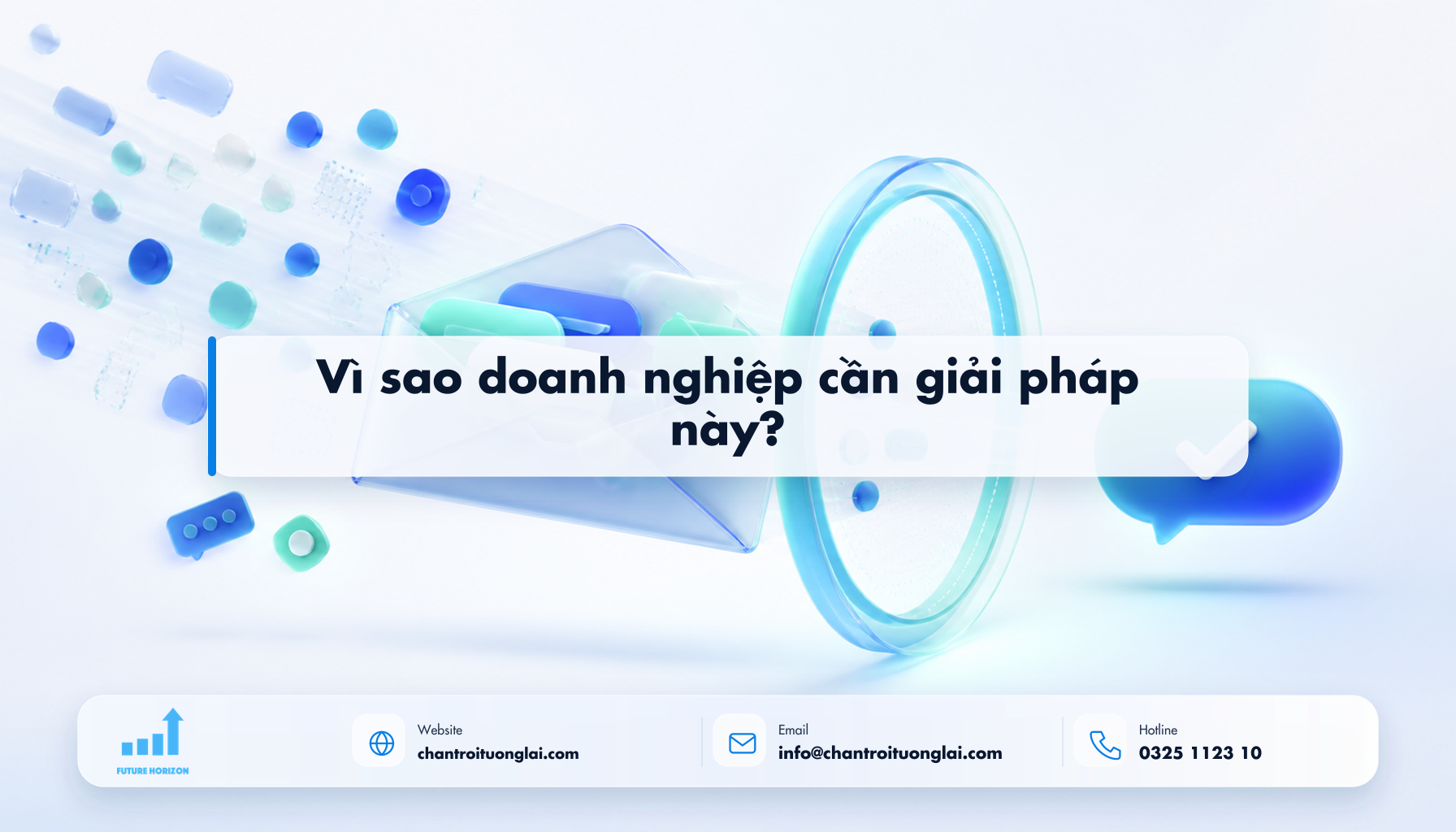 Minh họa vì sao doanh nghiệp cần giải pháp này? theo phong cách Fluent 2.5D