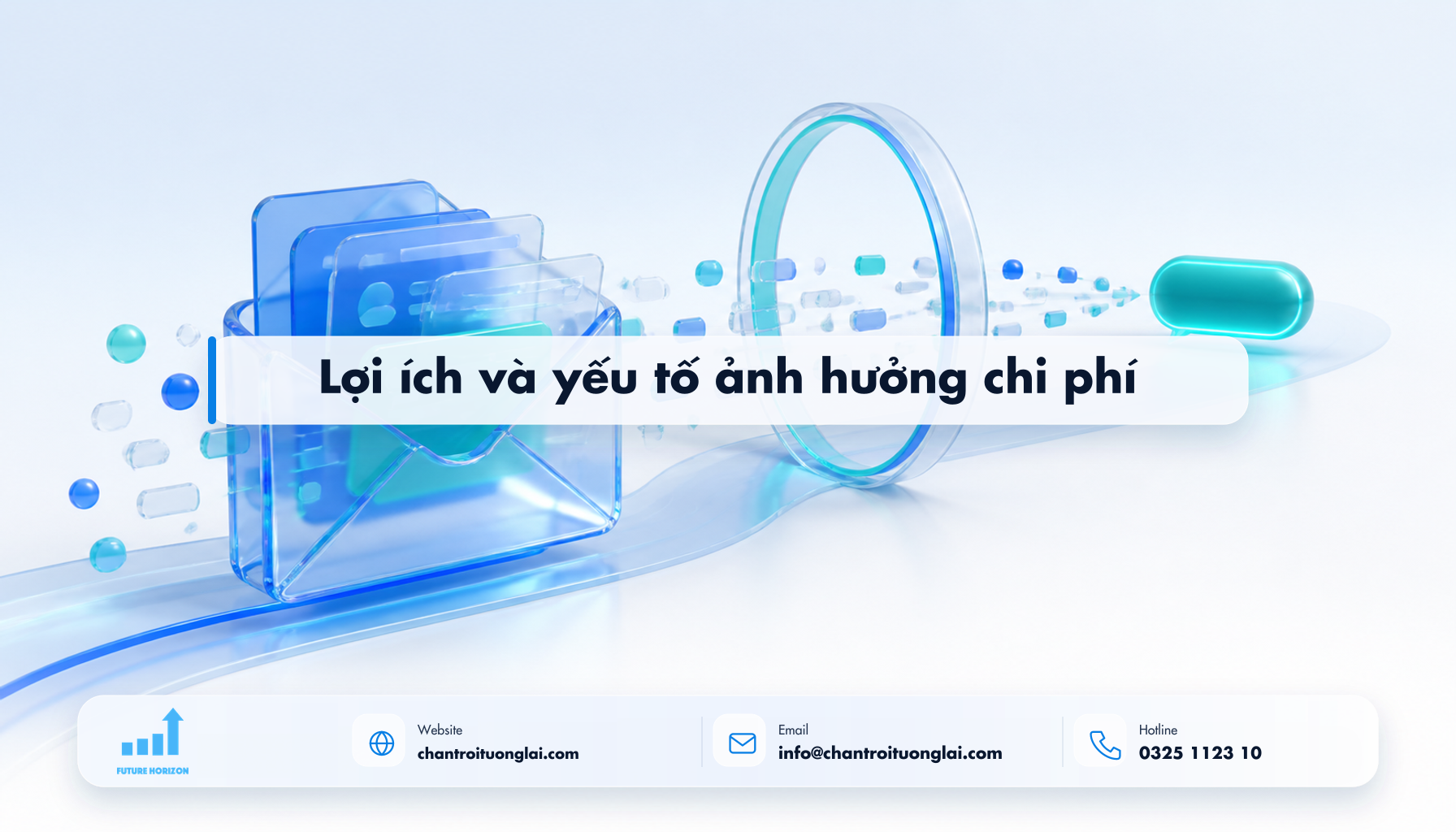 Lợi ích và yếu tố ảnh hưởng chi phí Minh họa lợi ích và yếu tố ảnh hưởng chi phí theo phong cách Fluent 2.5D