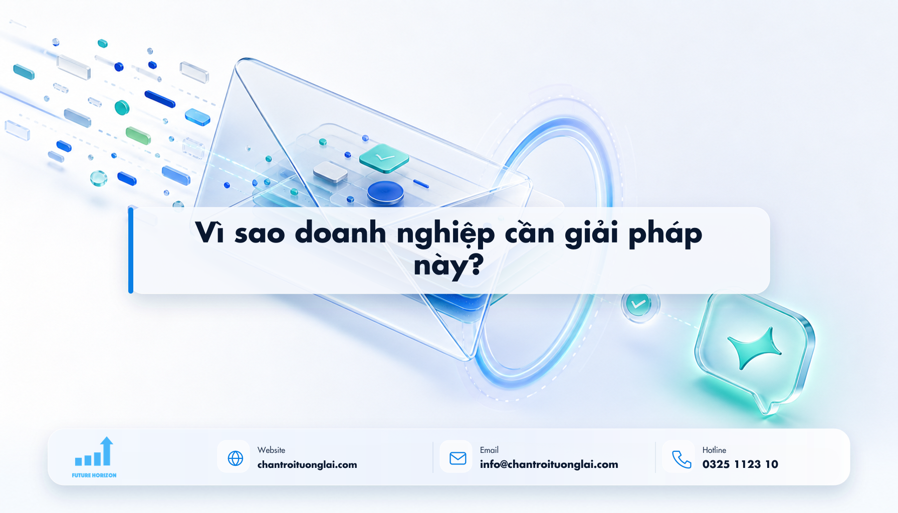Vì sao doanh nghiệp cần giải pháp này? Minh họa vì sao doanh nghiệp cần giải pháp này? theo phong cách Fluent 2.5D