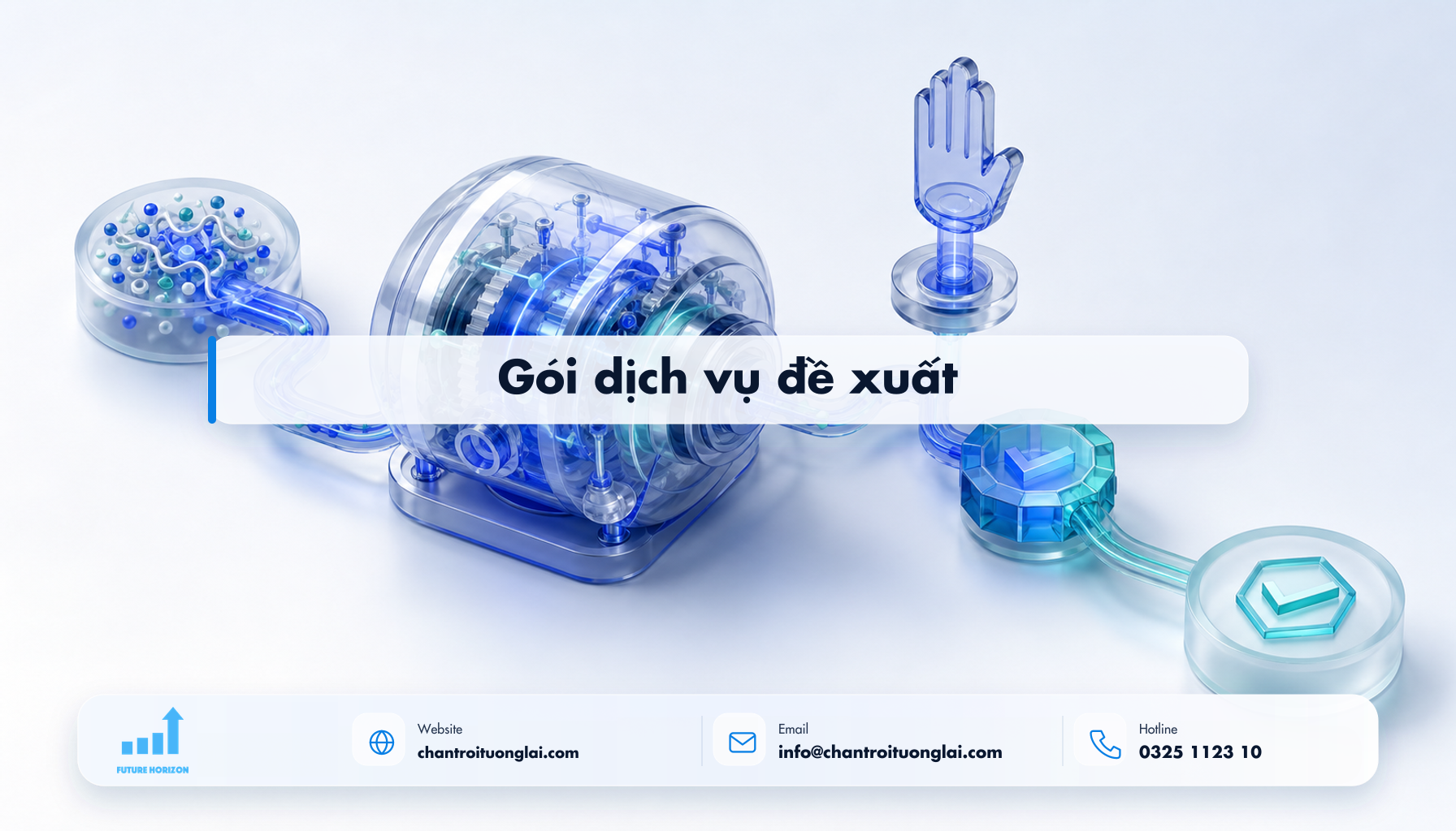 Gói dịch vụ đề xuất Minh họa gói dịch vụ đề xuất theo phong cách Fluent 2.5D