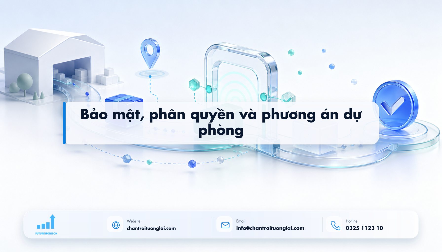 Bảo mật, phân quyền và phương án dự phòng Minh họa bảo mật, phân quyền và phương án dự phòng theo phong cách Fluent 2.5D