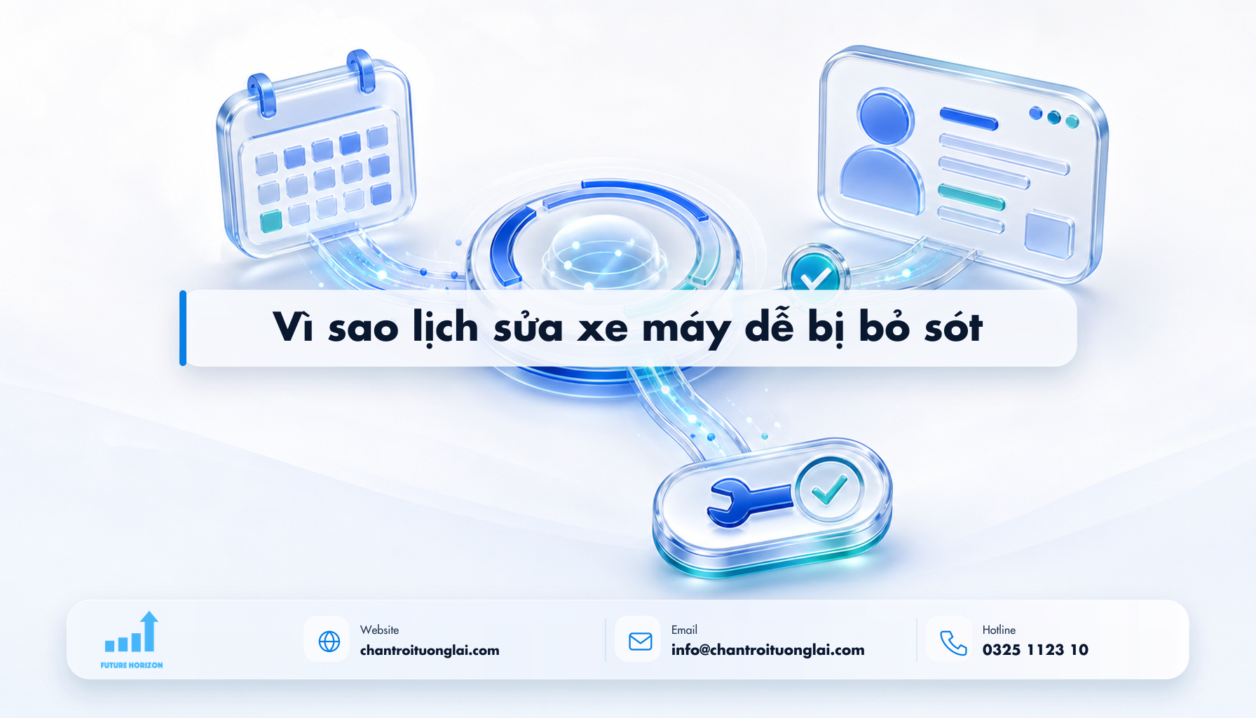 Vì sao lịch sửa xe máy dễ bị bỏ sót Minh họa vì sao lịch sửa xe máy dễ bị bỏ sót theo phong cách Fluent 2.5D
