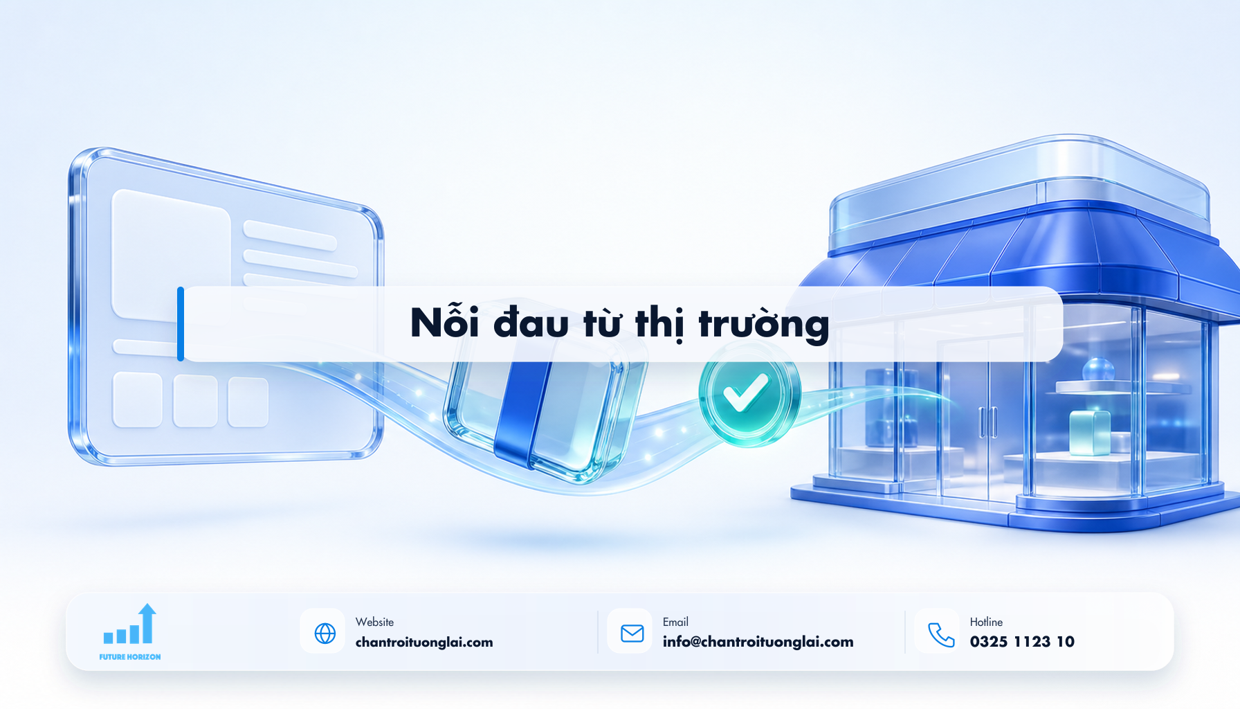 Nỗi đau từ thị trường Minh họa nỗi đau từ thị trường theo phong cách Fluent 2.5D