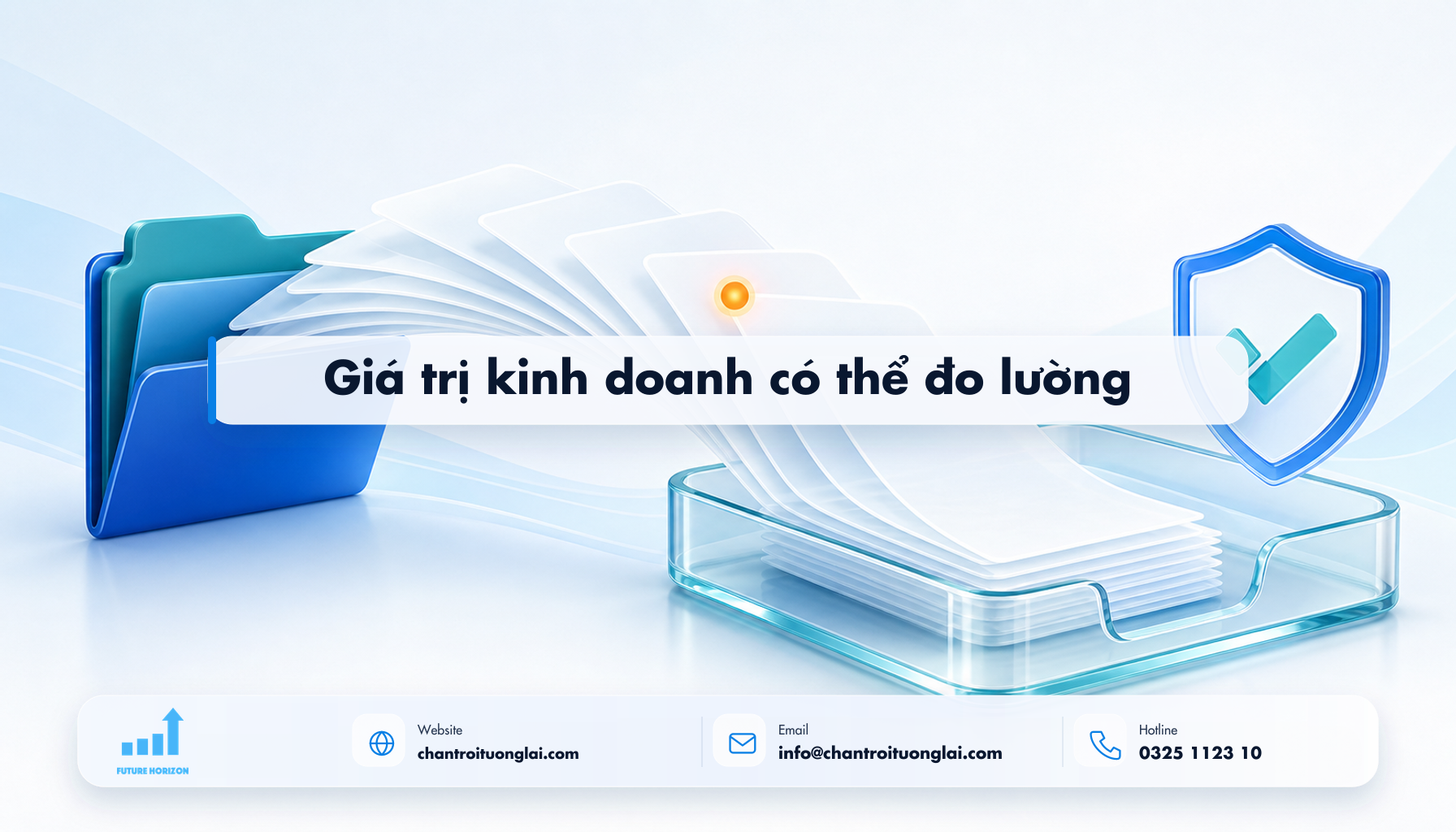 Giá trị kinh doanh có thể đo lường Minh họa giá trị kinh doanh có thể đo lường theo phong cách Fluent 2.5D