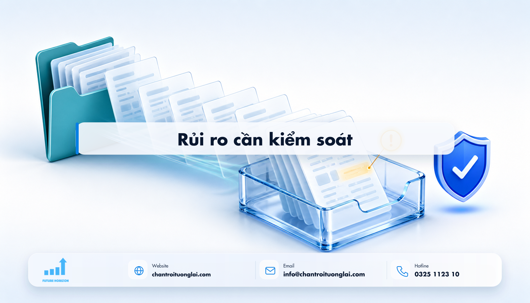 Rủi ro cần kiểm soát Minh họa rủi ro cần kiểm soát theo phong cách Fluent 2.5D
