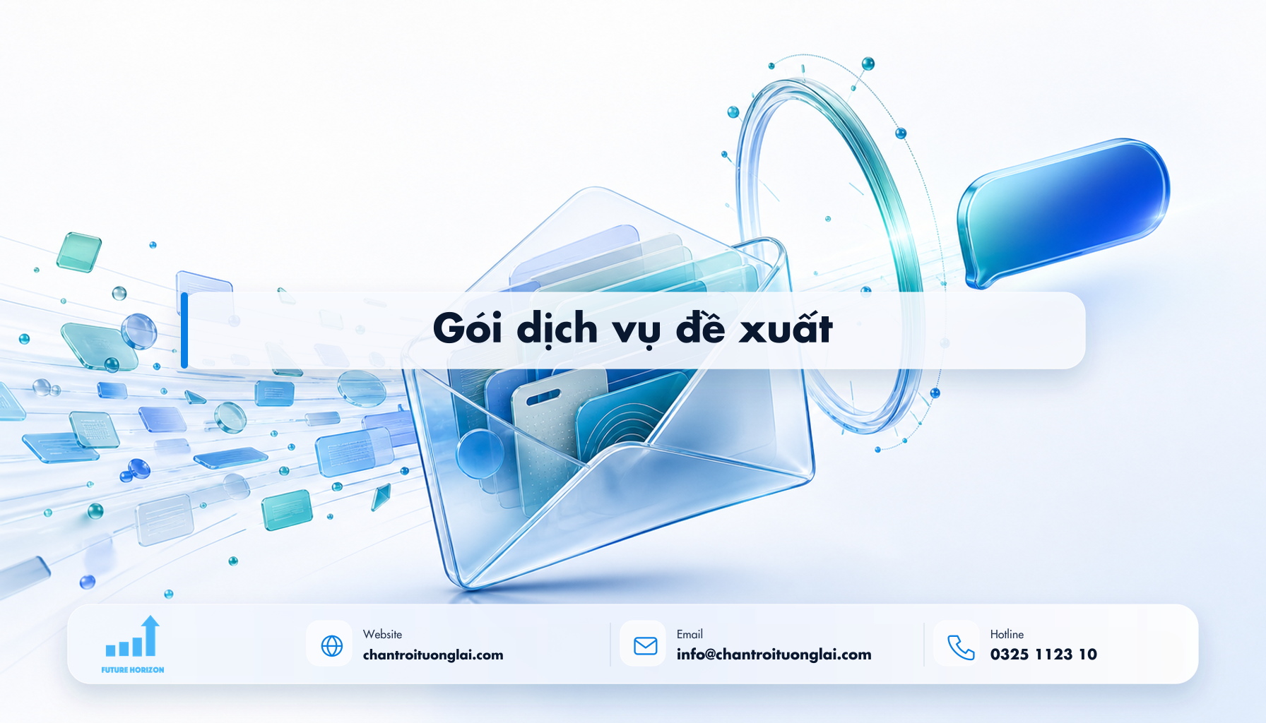 Gói dịch vụ đề xuất Minh họa gói dịch vụ đề xuất theo phong cách Fluent 2.5D