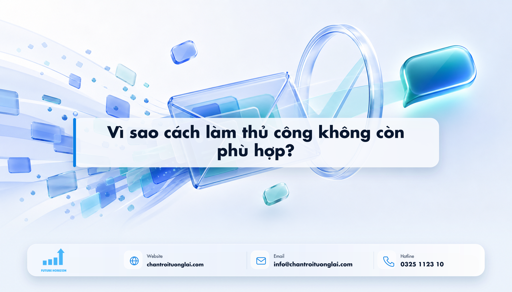 Vì sao cách làm thủ công không còn phù hợp? Minh họa vì sao cách làm thủ công không còn phù hợp? theo phong cách Fluent 2.5D