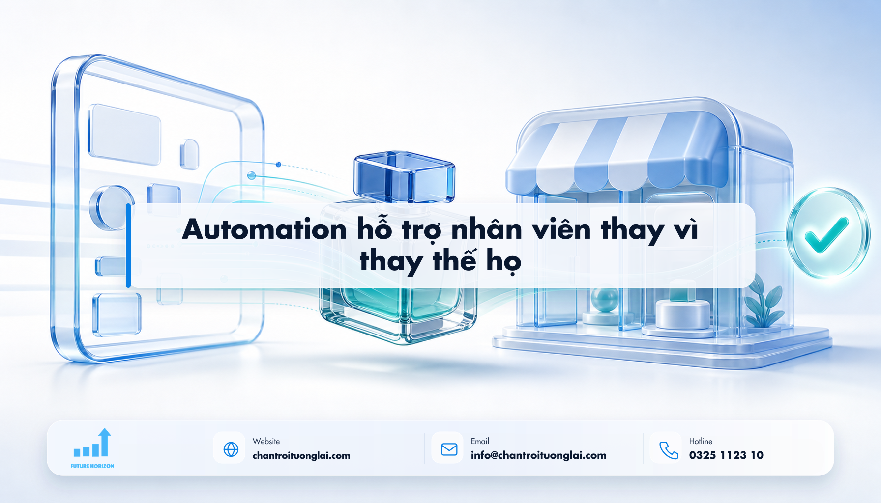 Automation hỗ trợ nhân viên thay vì thay thế họ Minh họa automation hỗ trợ nhân viên thay vì thay thế họ theo phong cách Fluent 2.5D