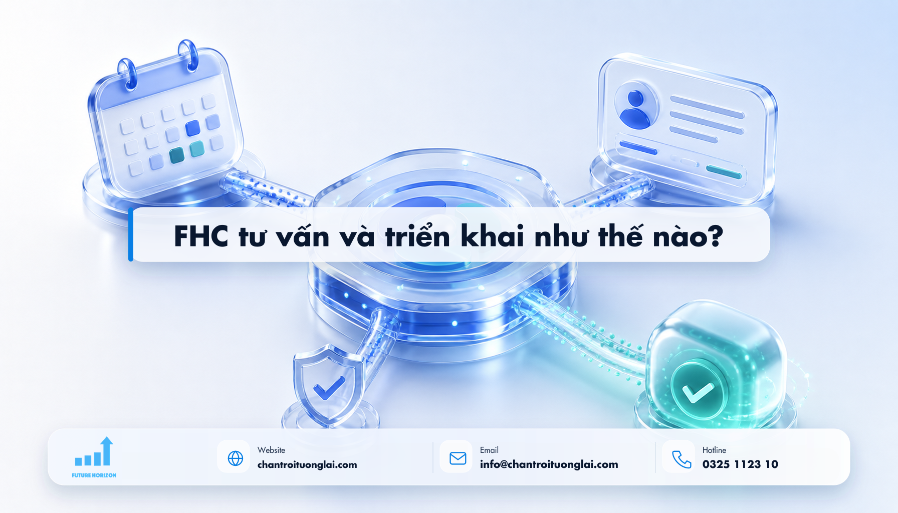 FHC tư vấn và triển khai như thế nào? Minh họa fhc tư vấn và triển khai như thế nào? theo phong cách Fluent 2.5D