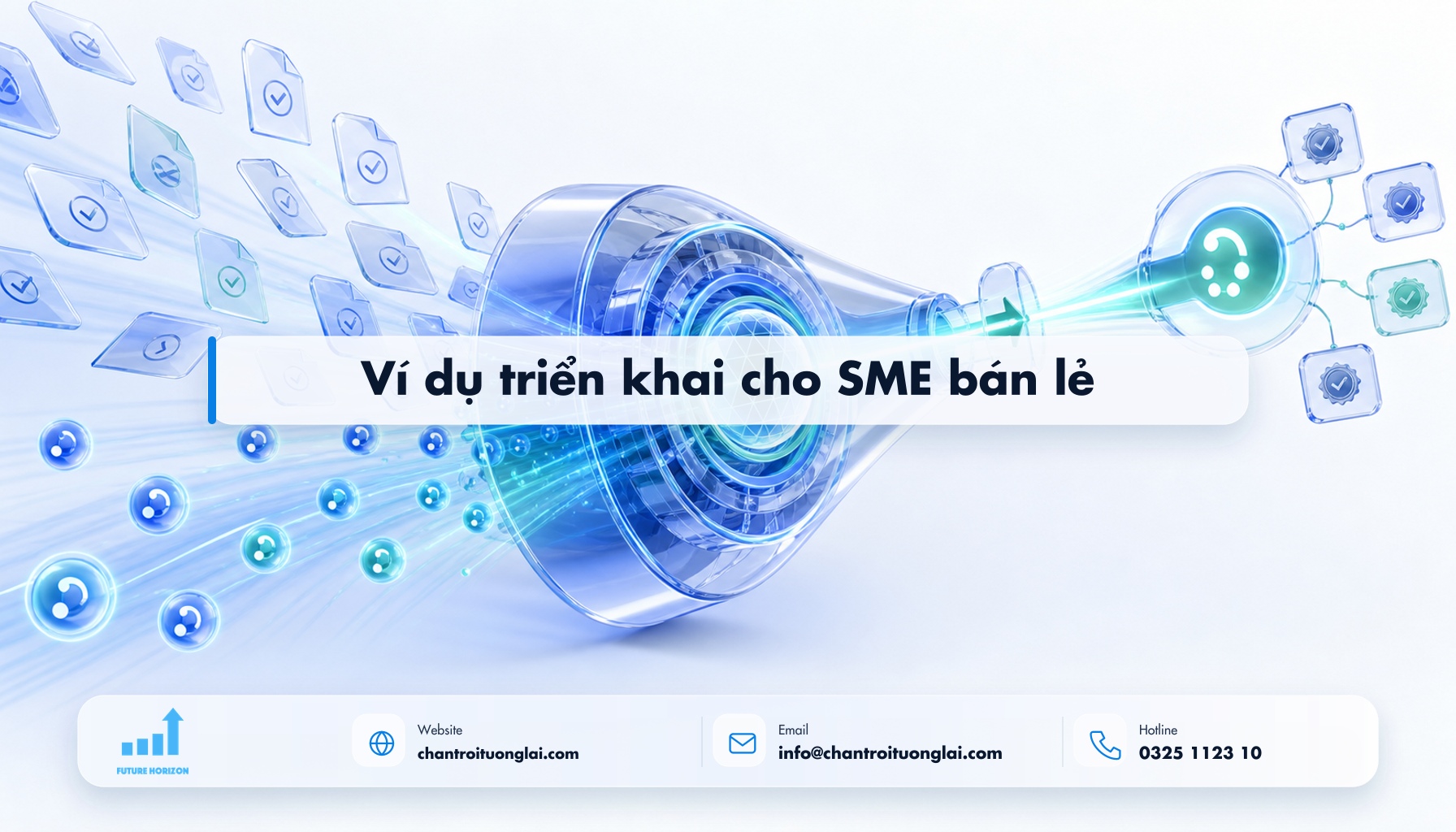 Ví dụ triển khai cho SME bán lẻ Minh họa ví dụ triển khai cho sme bán lẻ theo phong cách Fluent 2.5D
