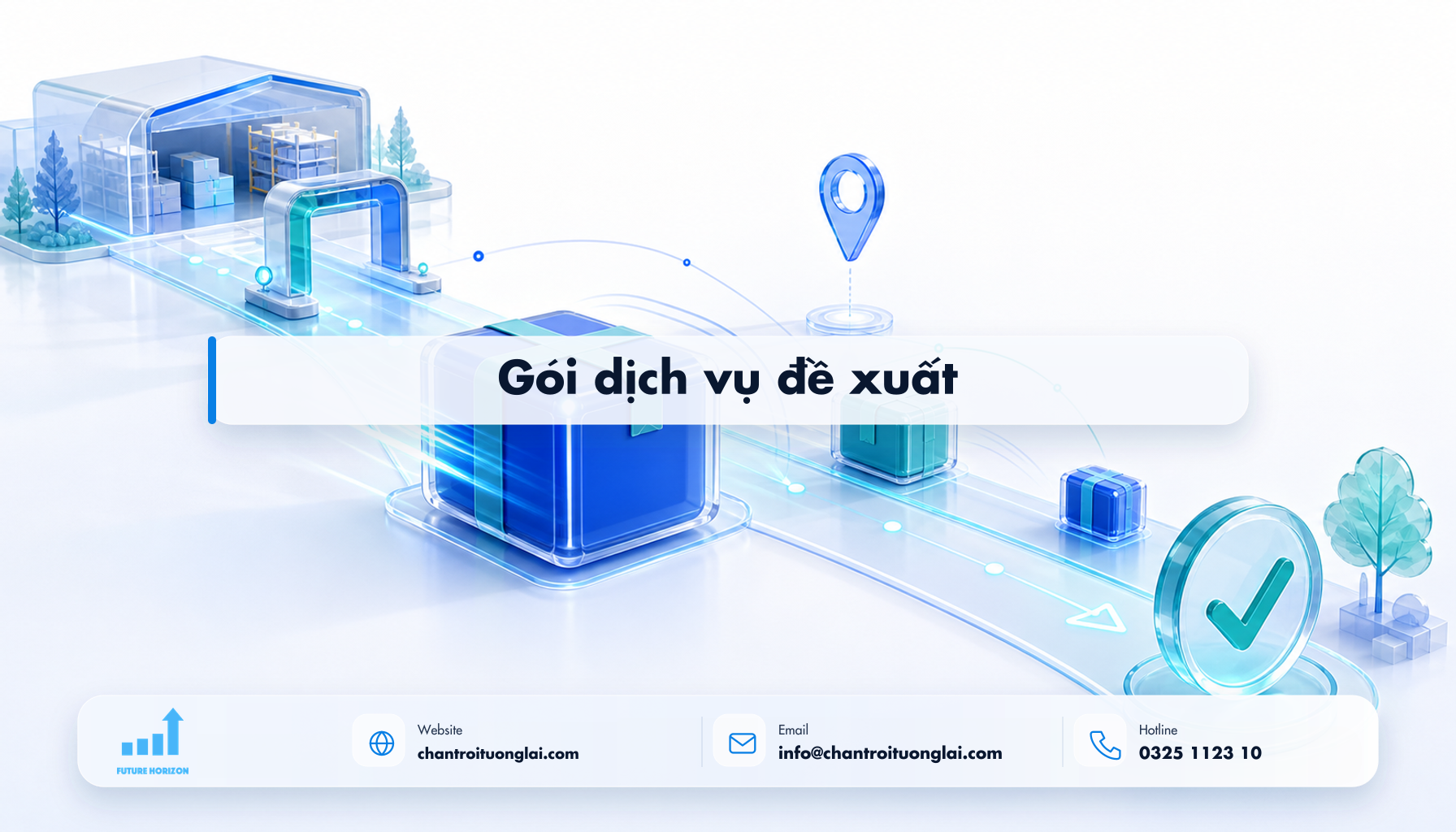 Gói dịch vụ đề xuất Minh họa gói dịch vụ đề xuất theo phong cách Fluent 2.5D