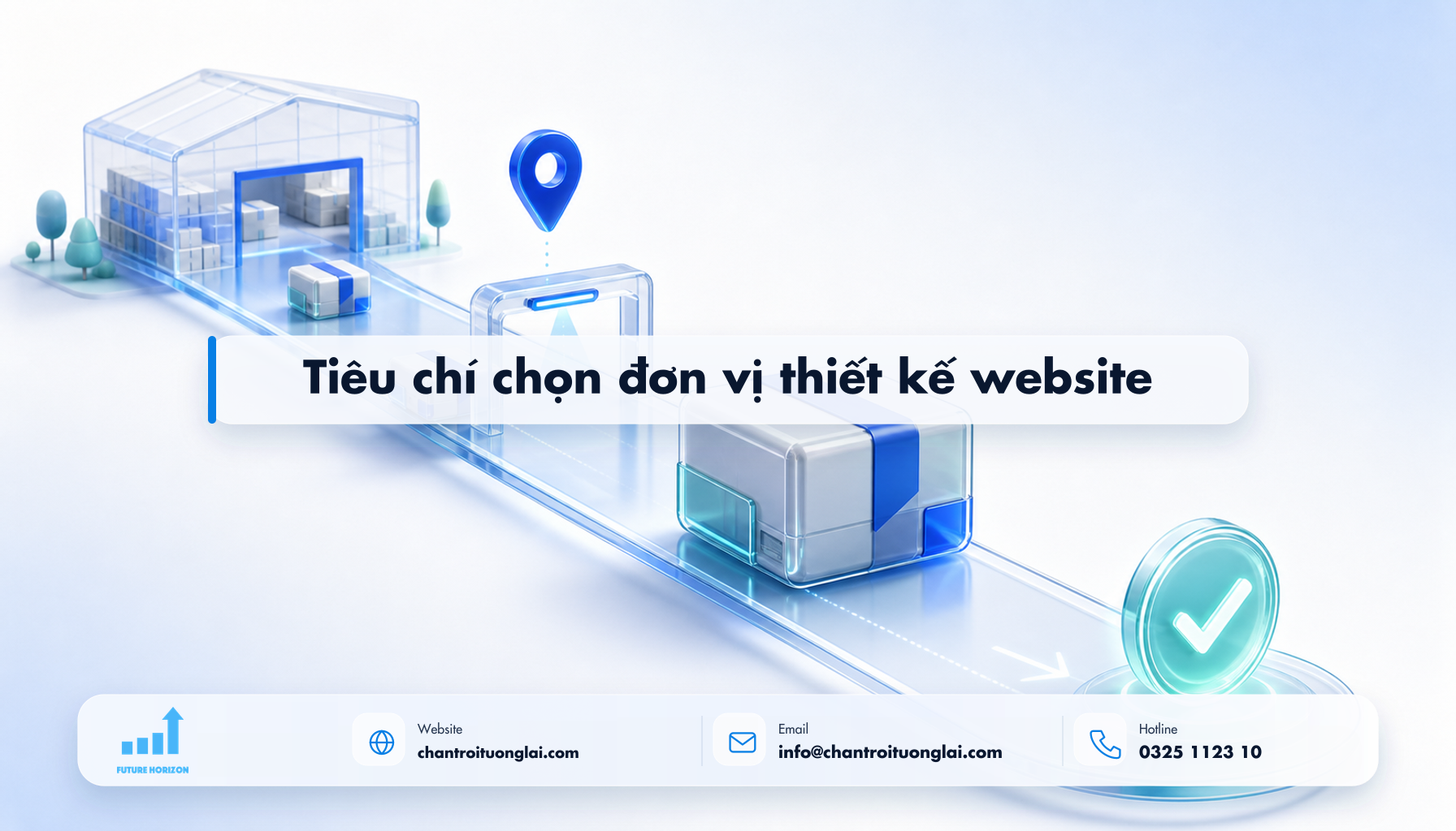 Tiêu chí chọn đơn vị thiết kế website Minh họa tiêu chí chọn đơn vị thiết kế website theo phong cách Fluent 2.5D
