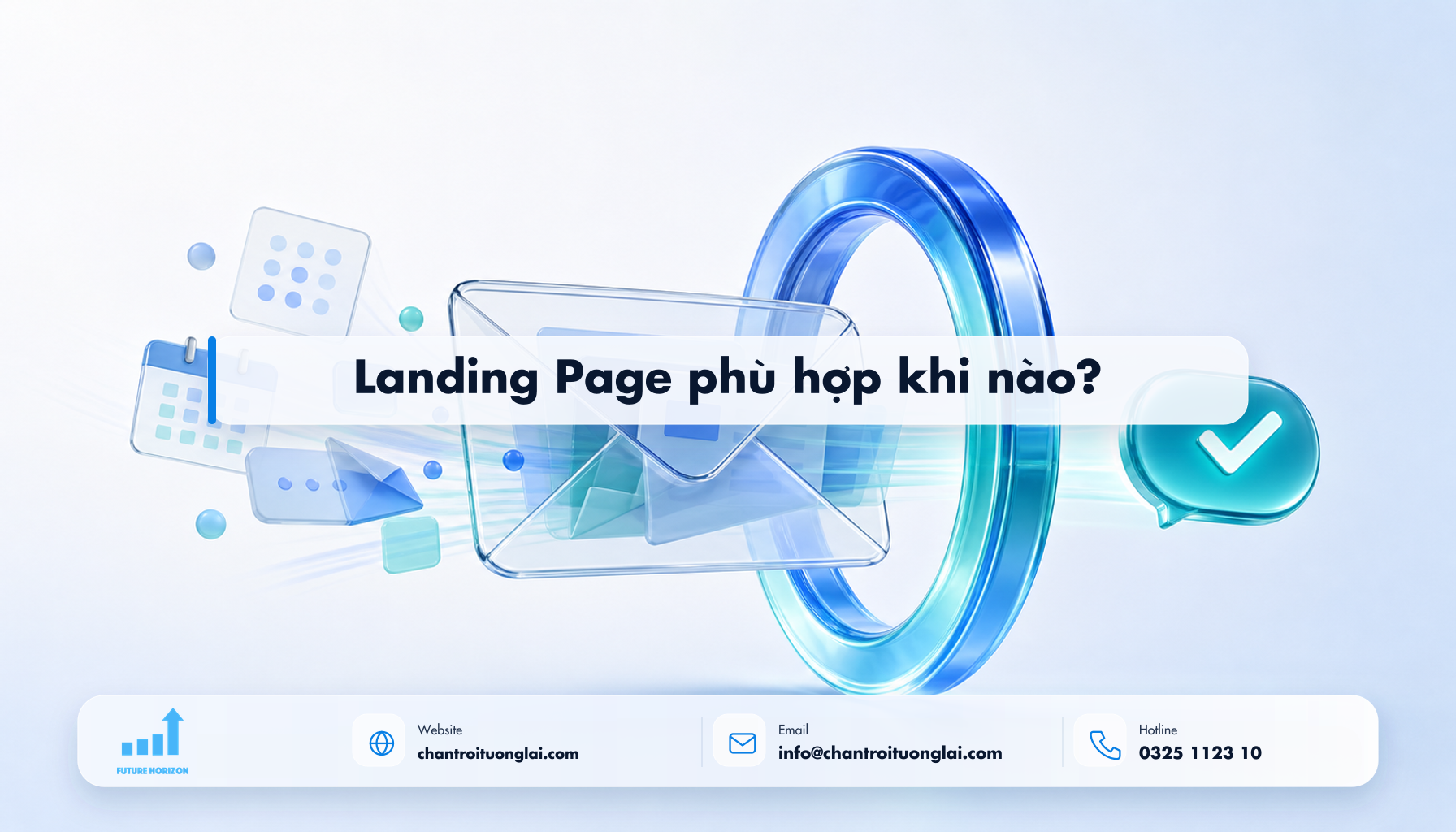 Landing Page phù hợp khi nào? Minh họa landing page phù hợp khi nào? theo phong cách Fluent 2.5D