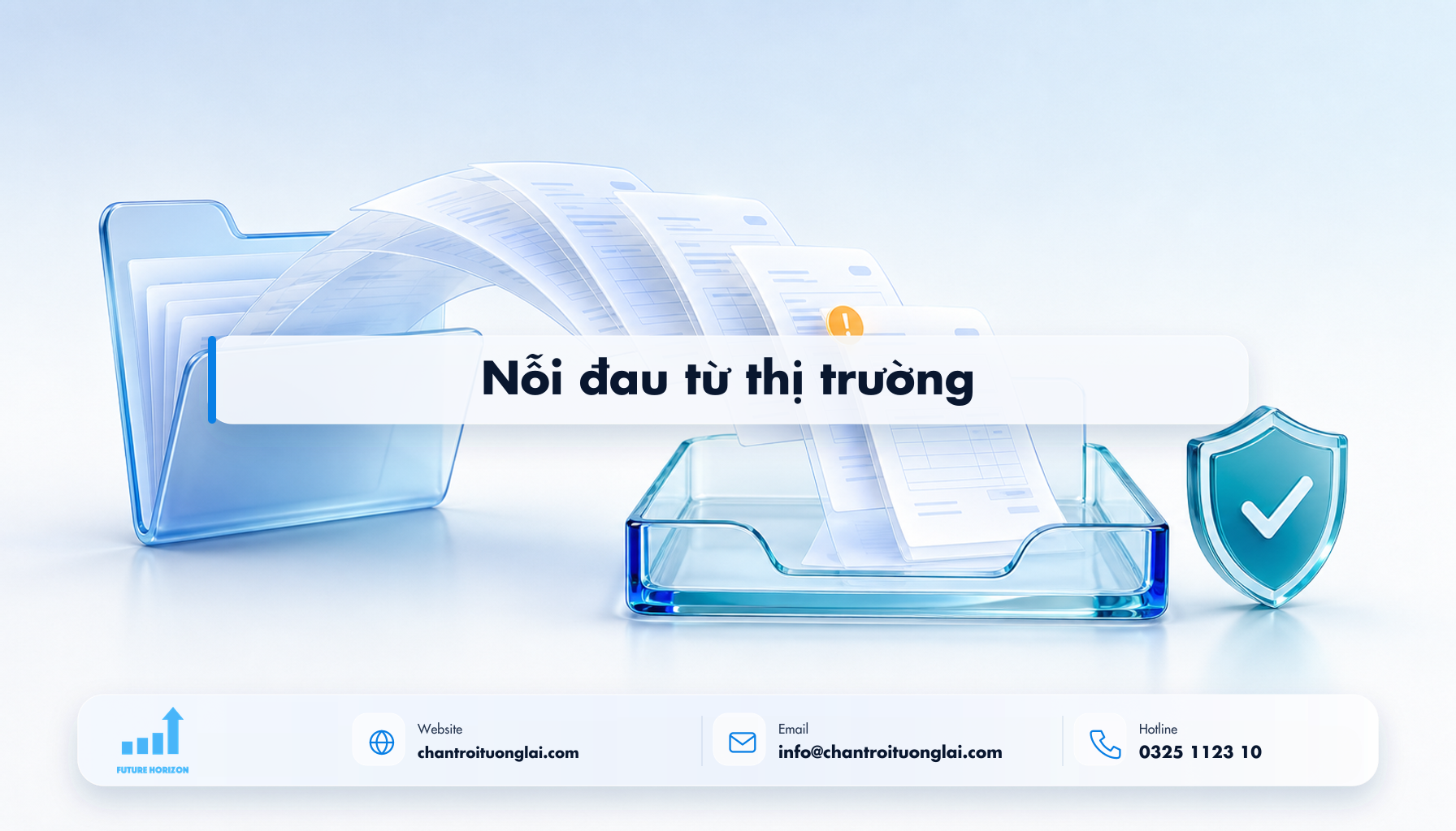 Nỗi đau từ thị trường Minh họa nỗi đau từ thị trường theo phong cách Fluent 2.5D
