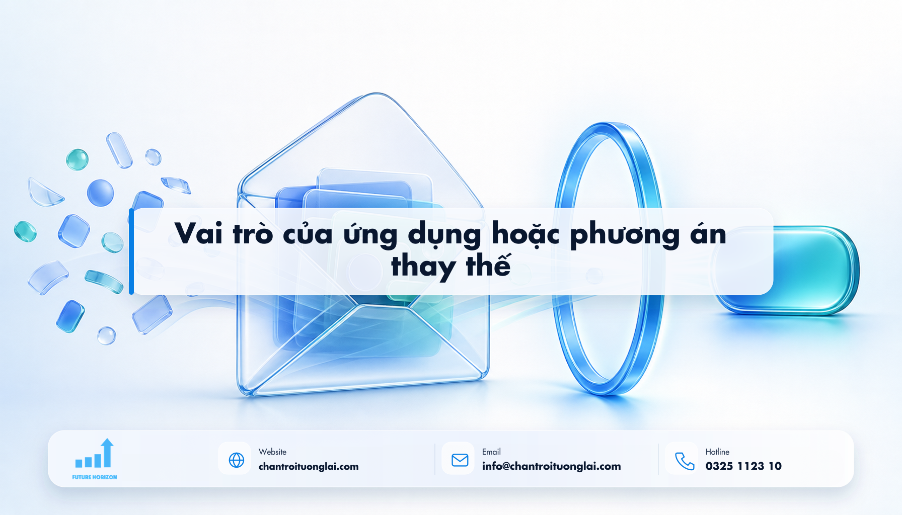 Vai trò của ứng dụng hoặc phương án thay thế Minh họa vai trò của ứng dụng hoặc phương án thay thế theo phong cách Fluent 2.5D